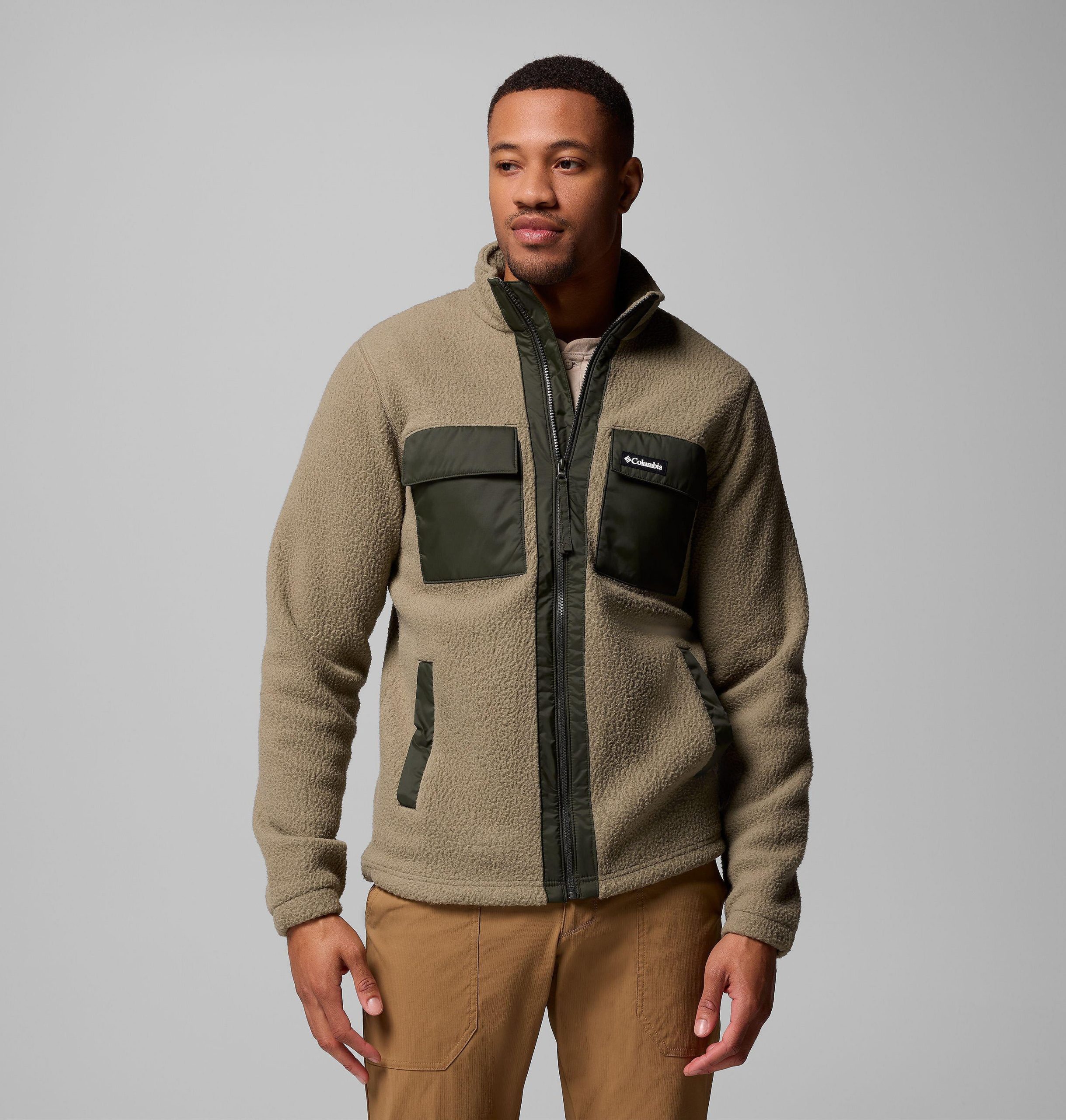 heren juniper peak fleece met volledige ritssluiting