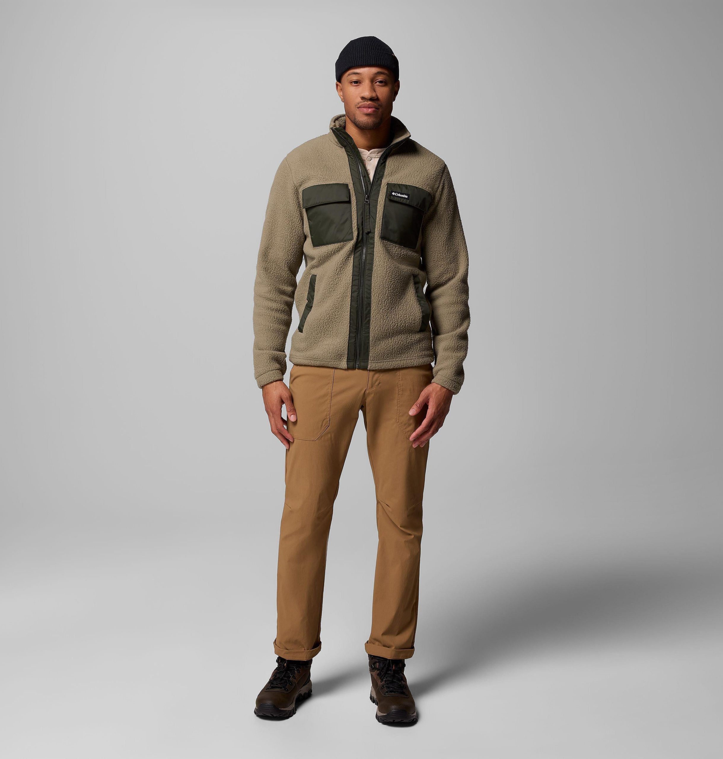 heren juniper peak fleece met volledige ritssluiting