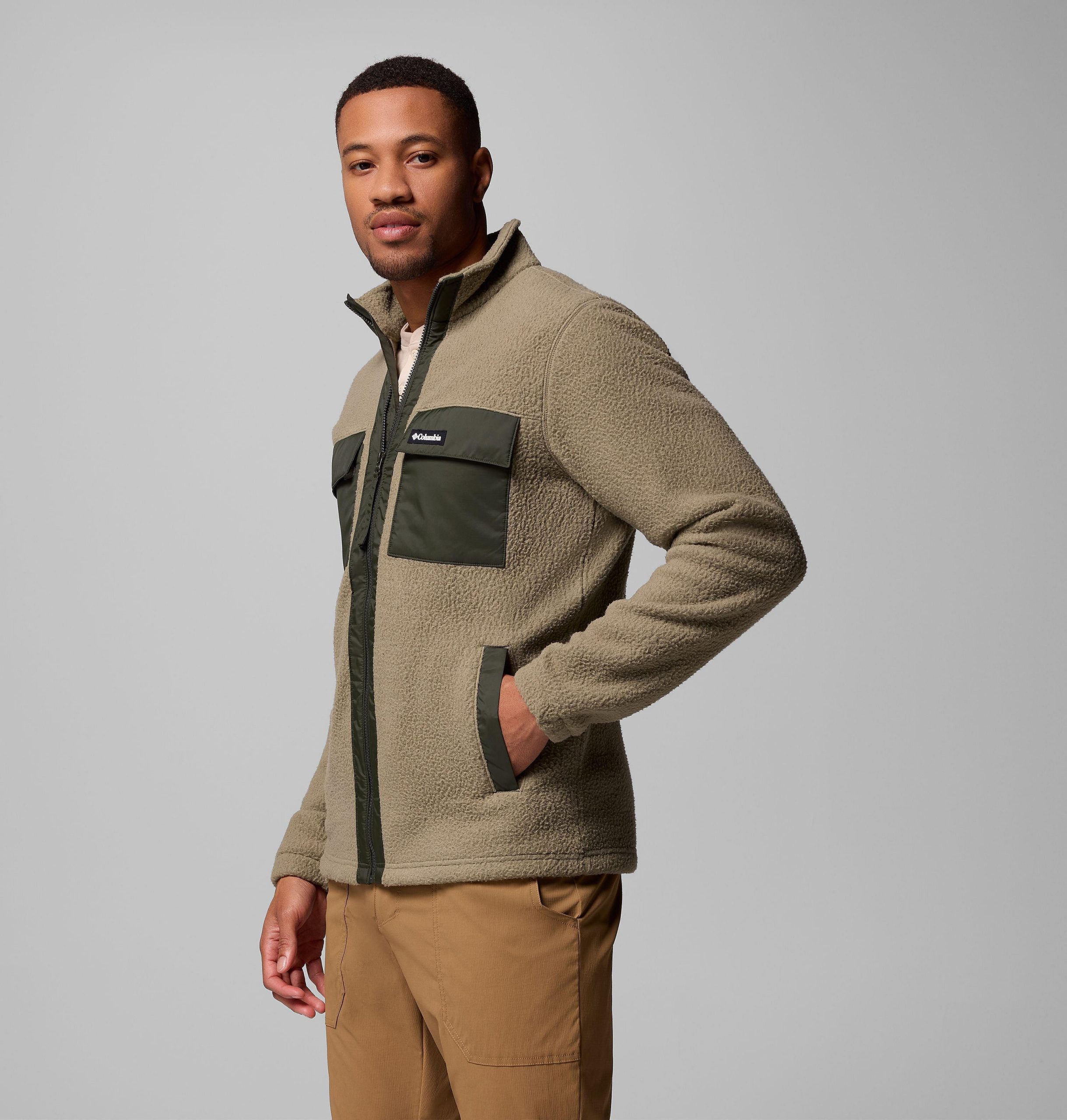 heren juniper peak fleece met volledige ritssluiting