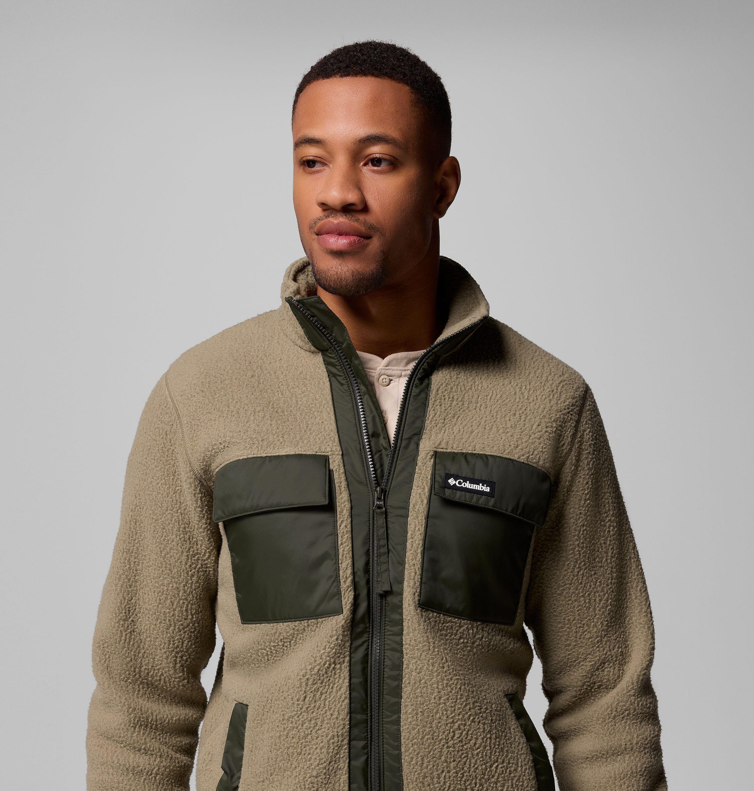 heren juniper peak fleece met volledige ritssluiting
