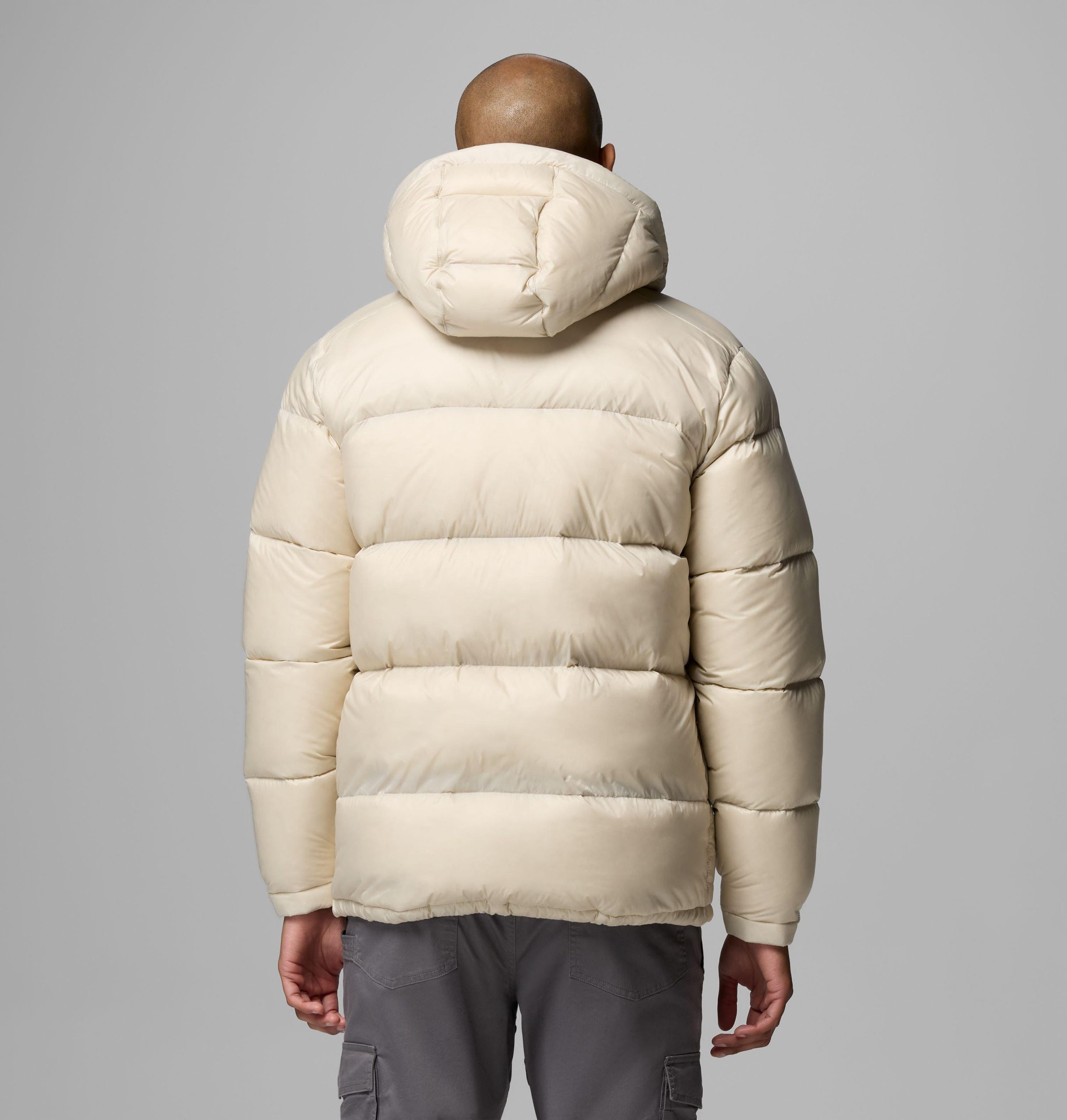 heren cloudview donsjack met capuchon