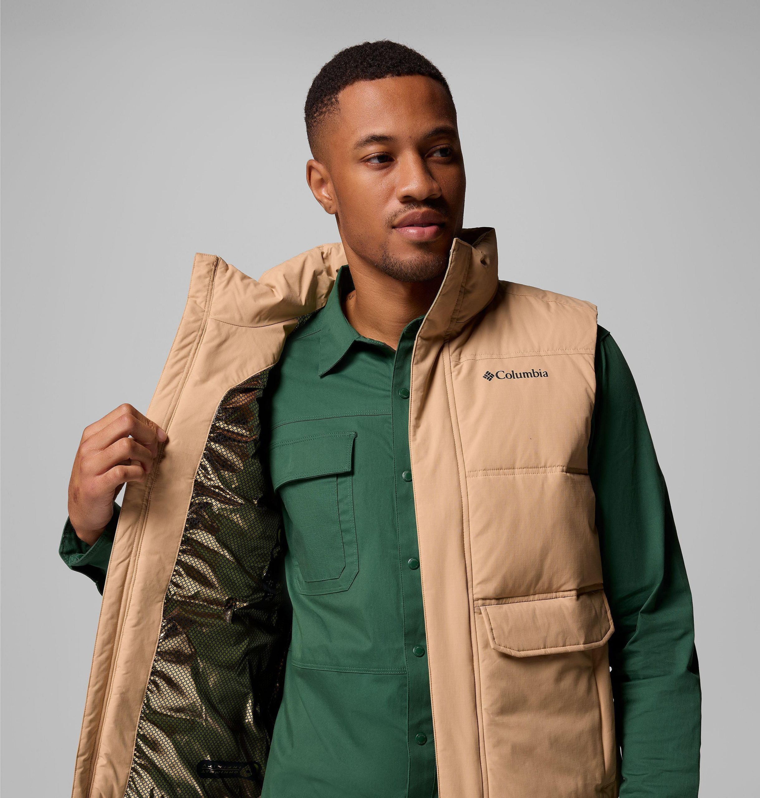 heren landroamer puffer vest