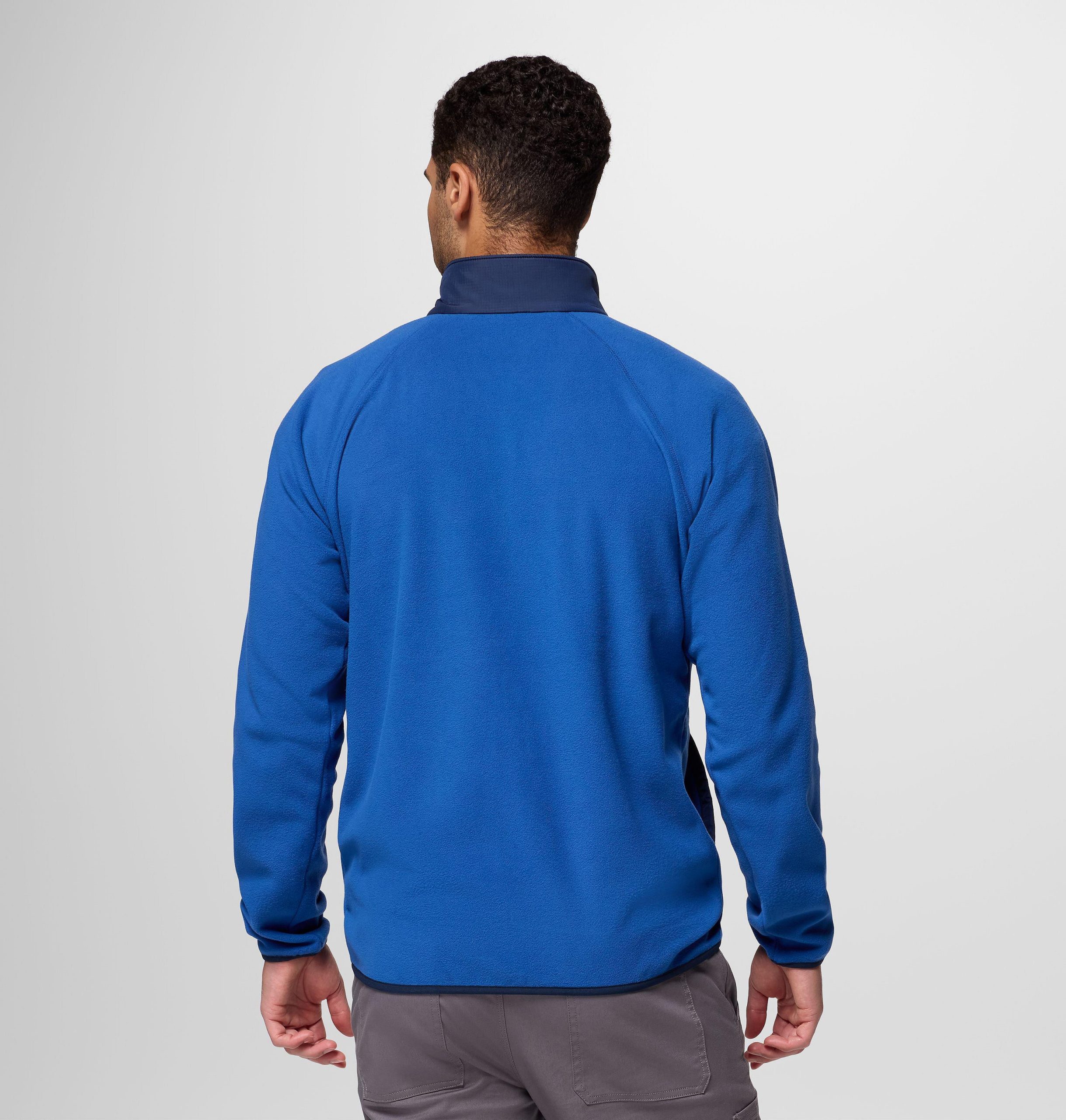 heren fast trek overlay fleece jas met volledige ritssluiting