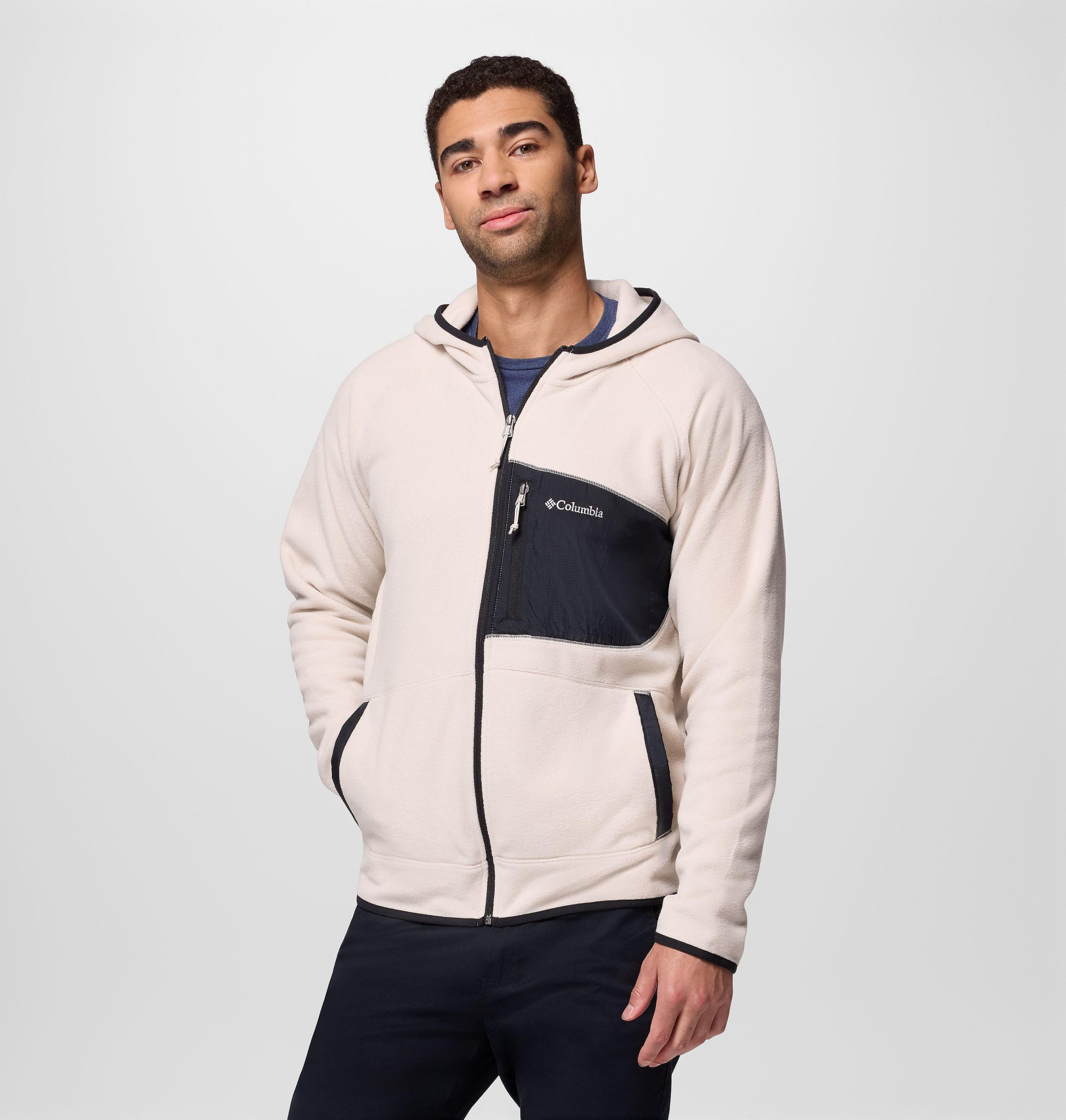 heren fast trek overlay hooded full zip jacket