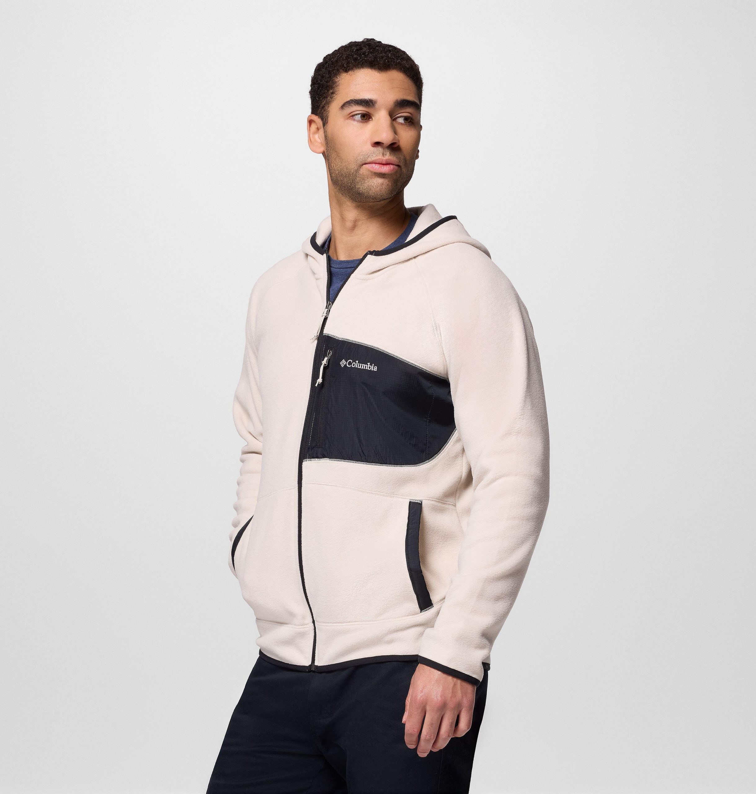 heren fast trek overlay hooded full zip jacket