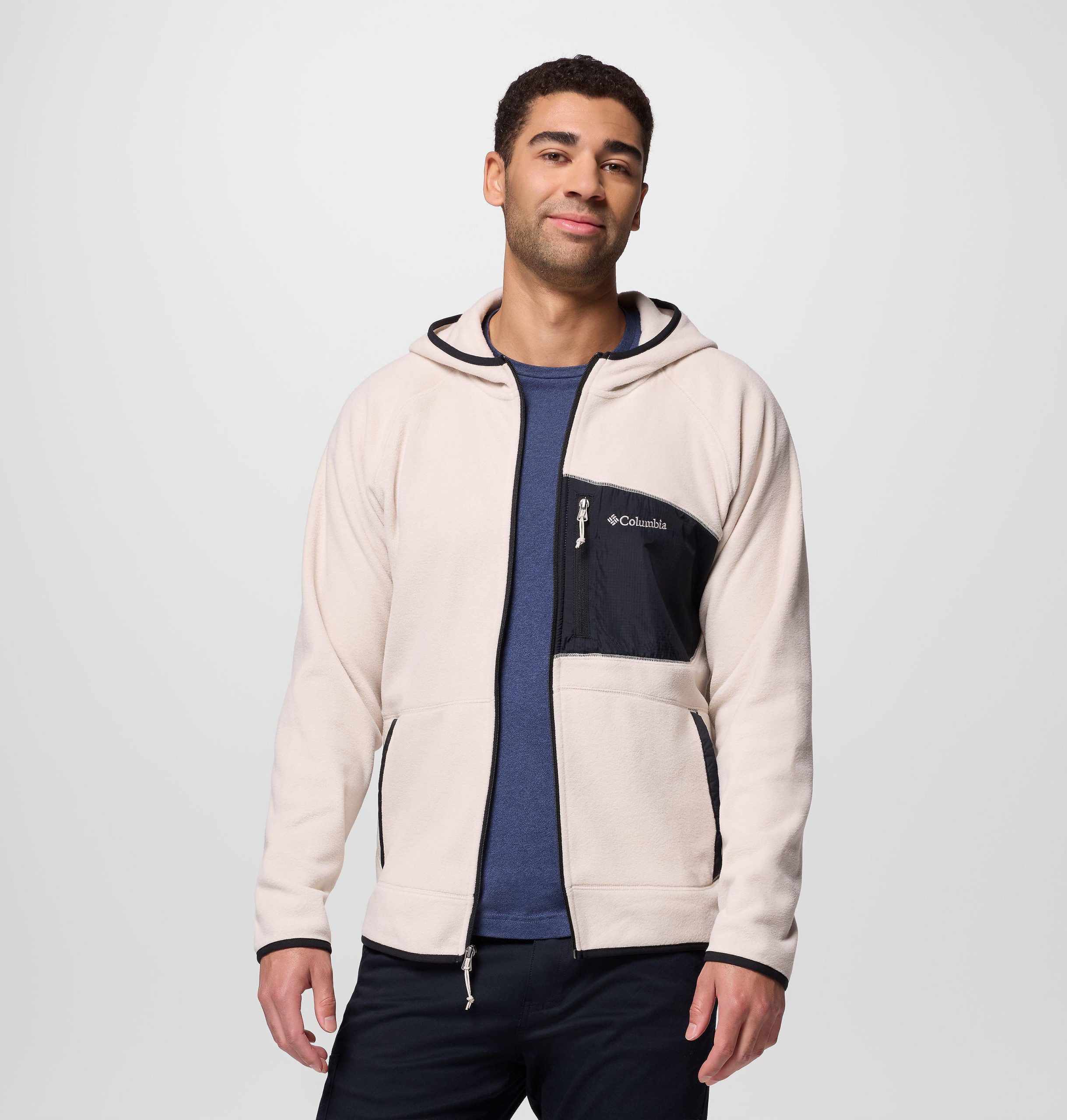 heren fast trek overlay hooded full zip jacket