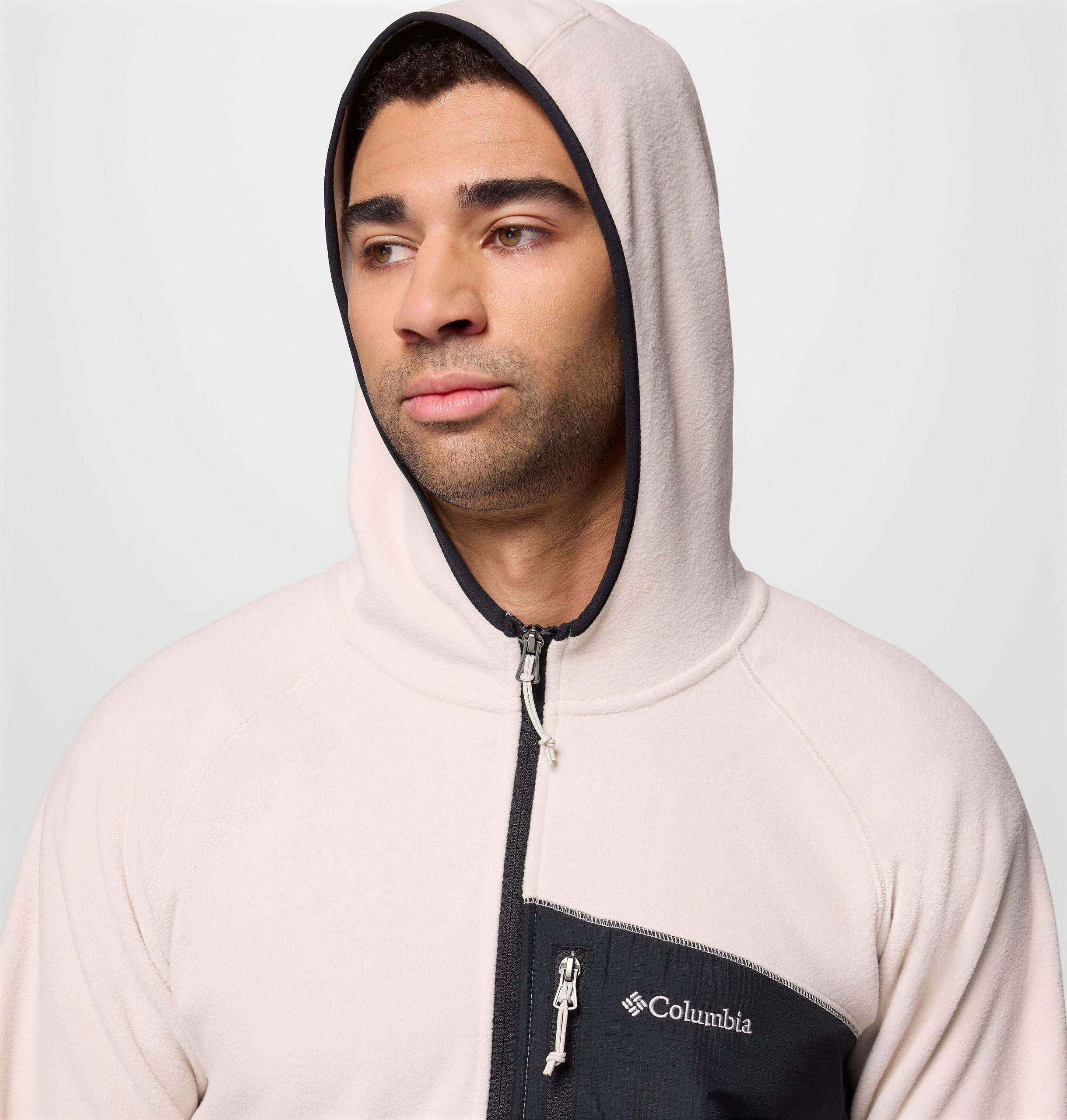 heren fast trek overlay hooded full zip jacket
