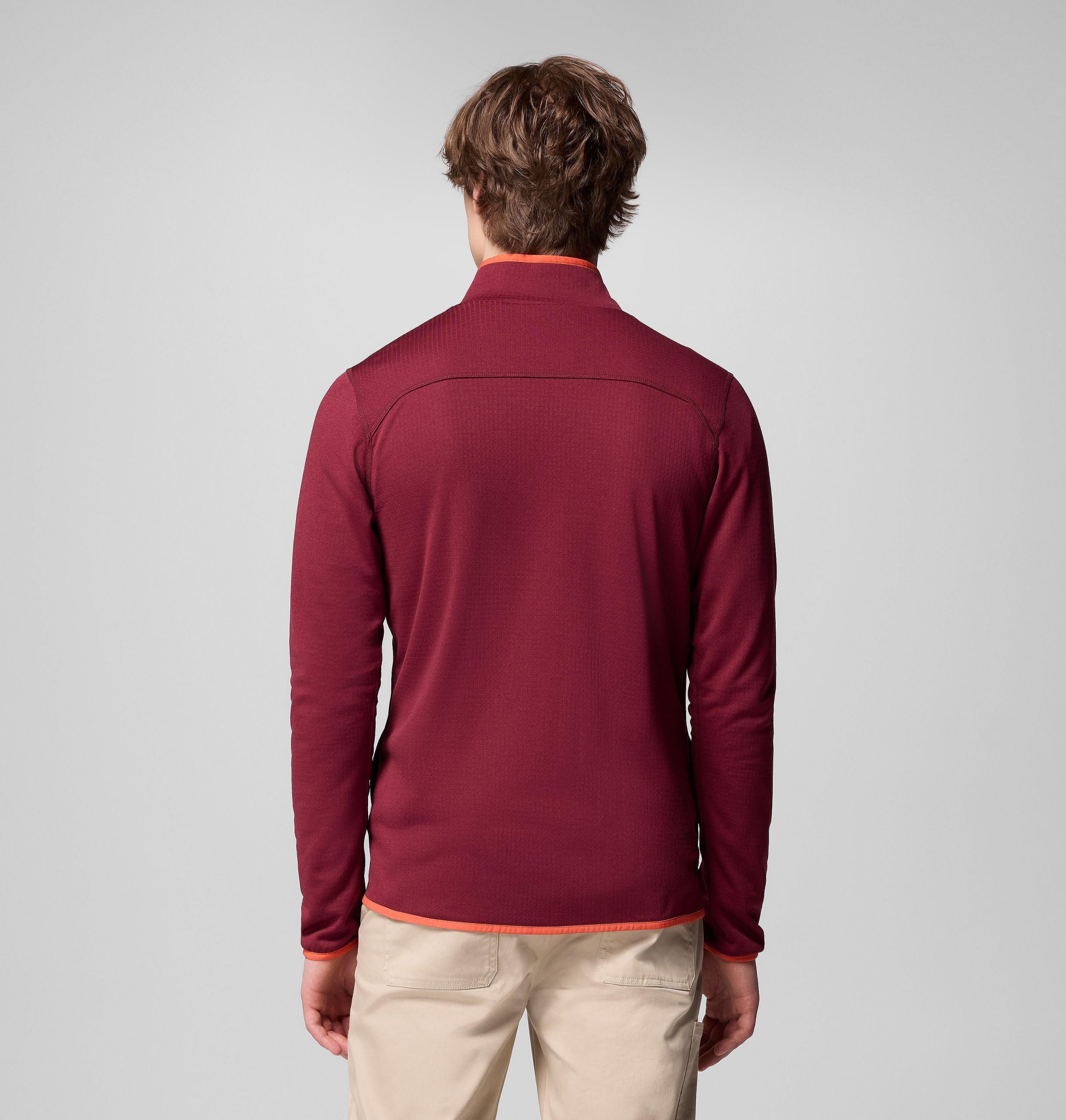 heren essential hike grid fleece full zip jacket
