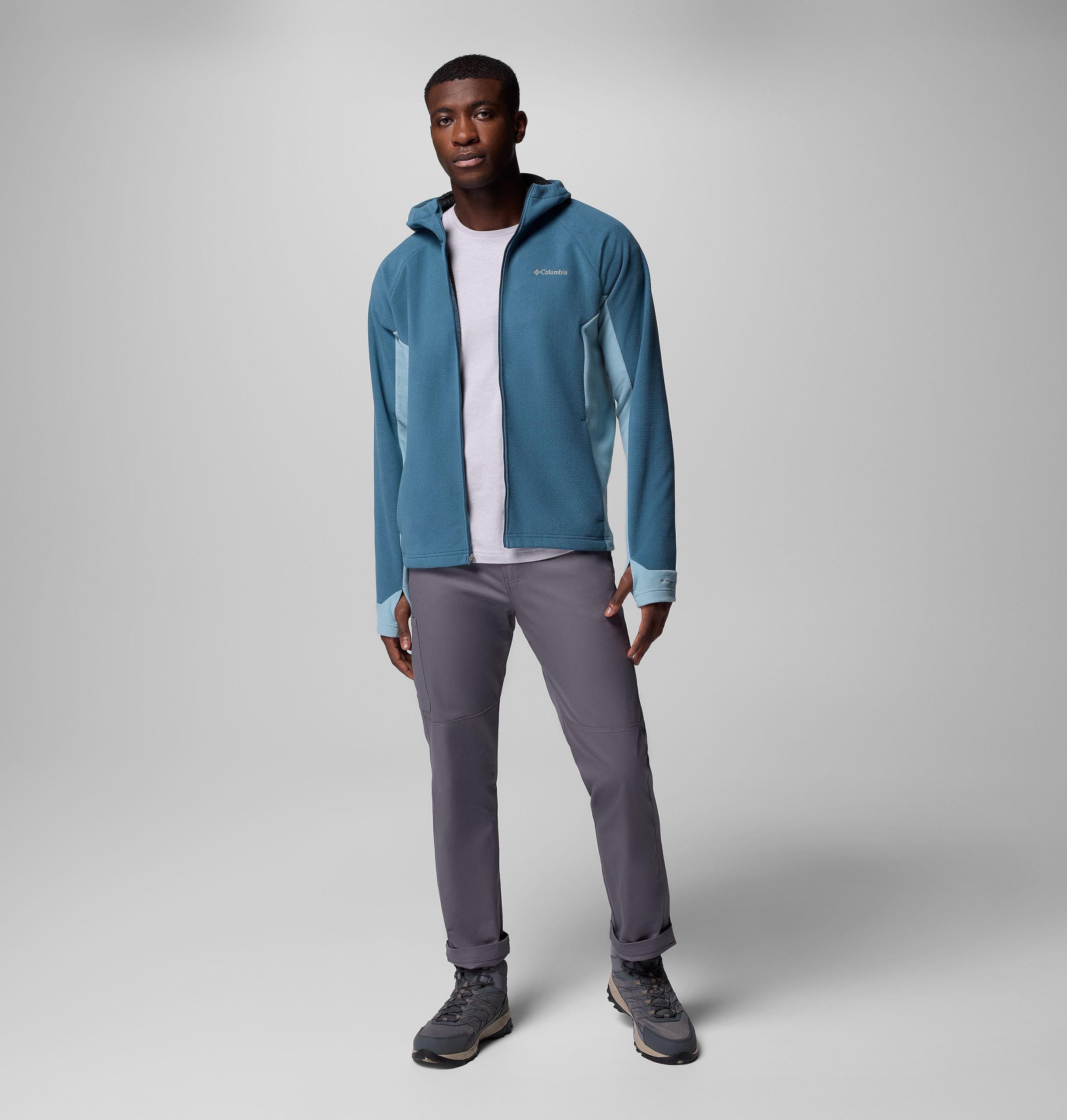 arctic peak fleecejack met capuchon en volledige ritssluiting voor heren