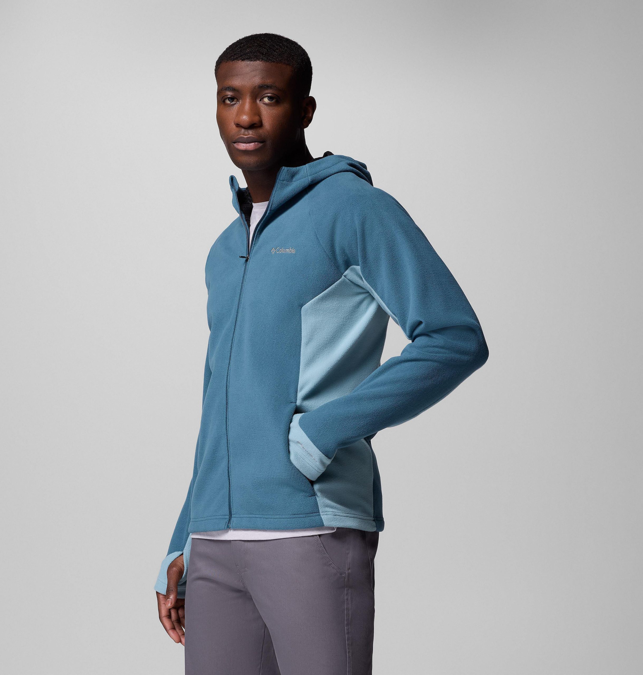 arctic peak fleecejack met capuchon en volledige ritssluiting voor heren