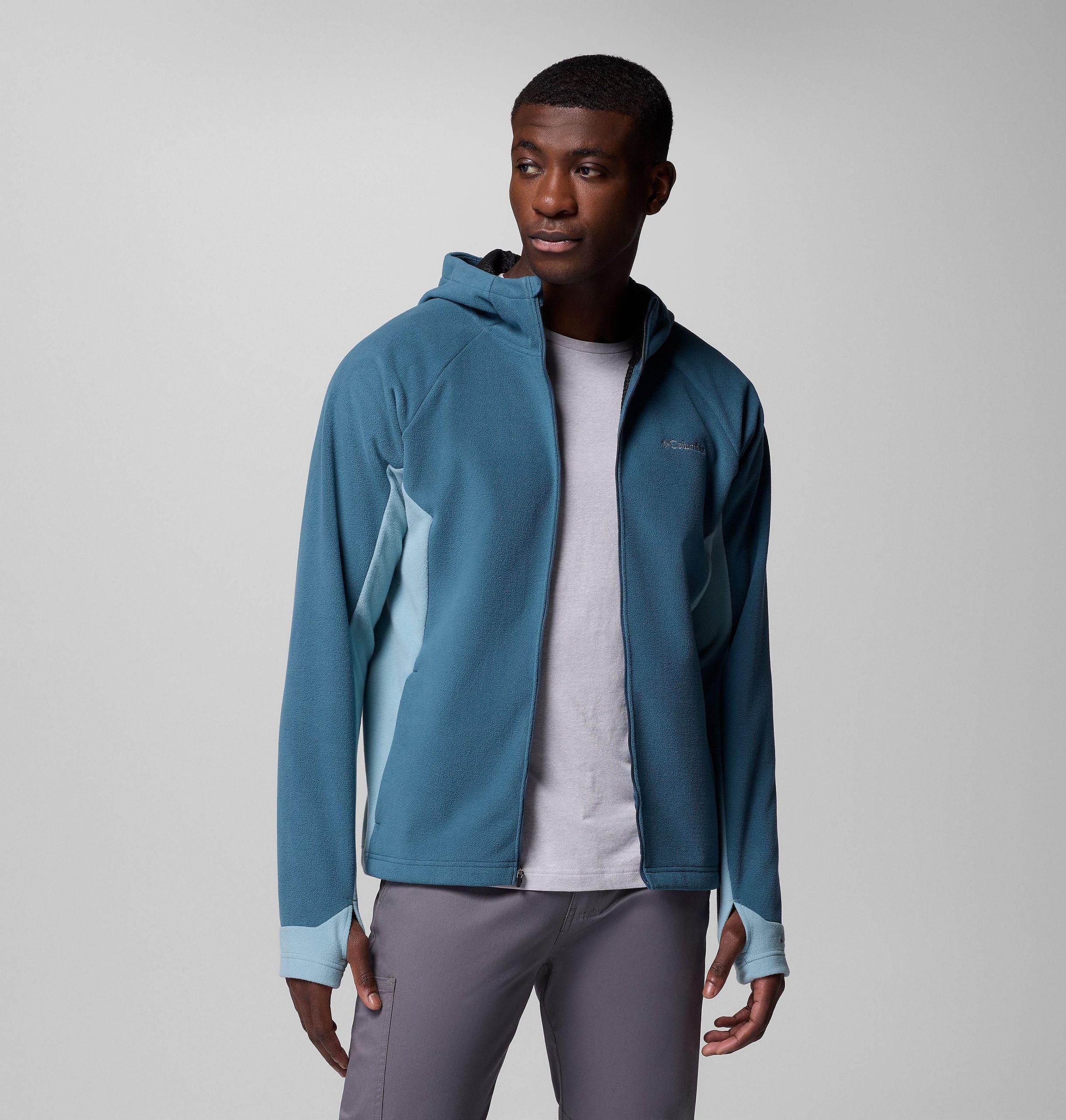 arctic peak fleecejack met capuchon en volledige ritssluiting voor heren
