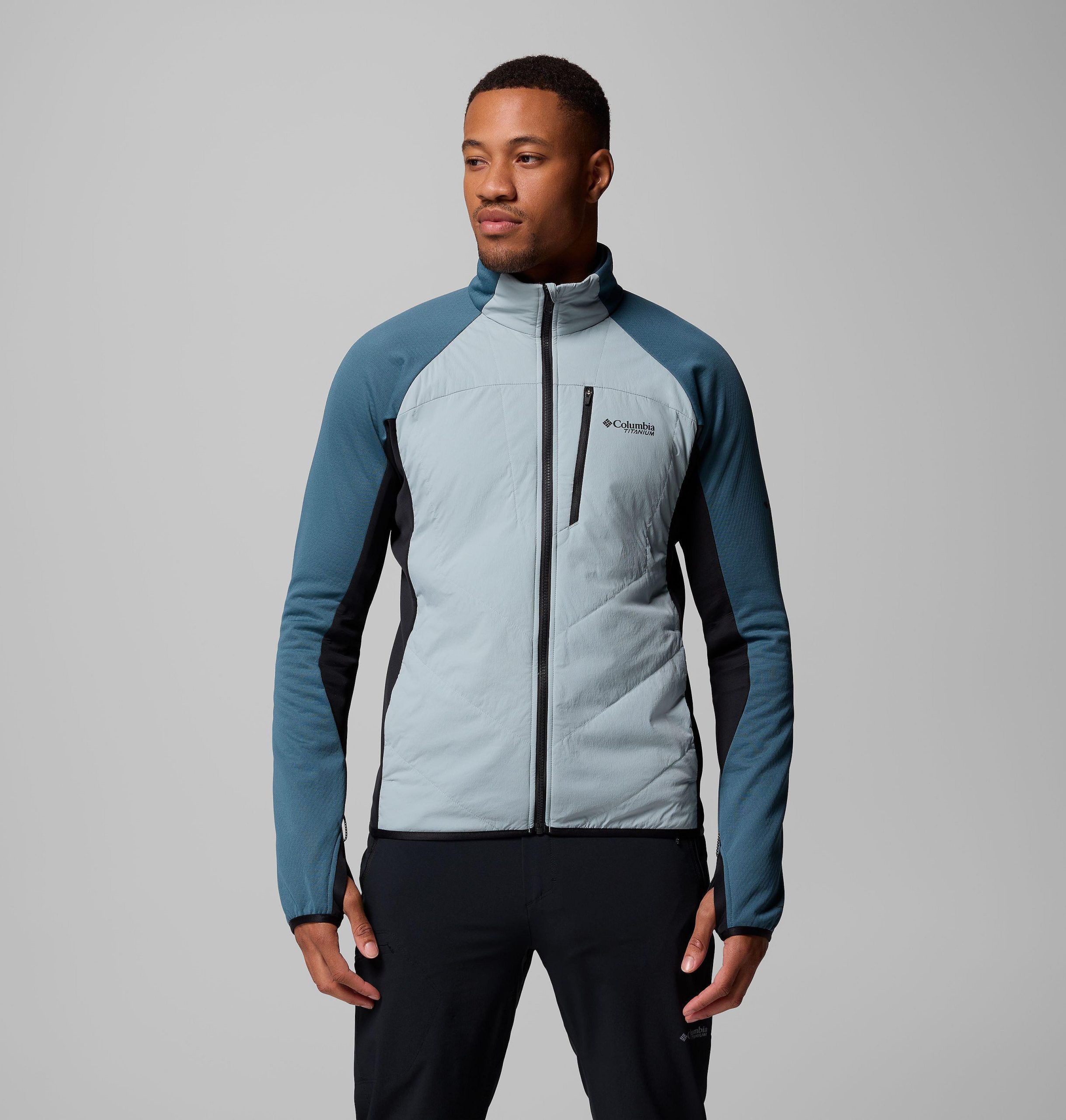 heren arctic crest hybrid full zip jacket