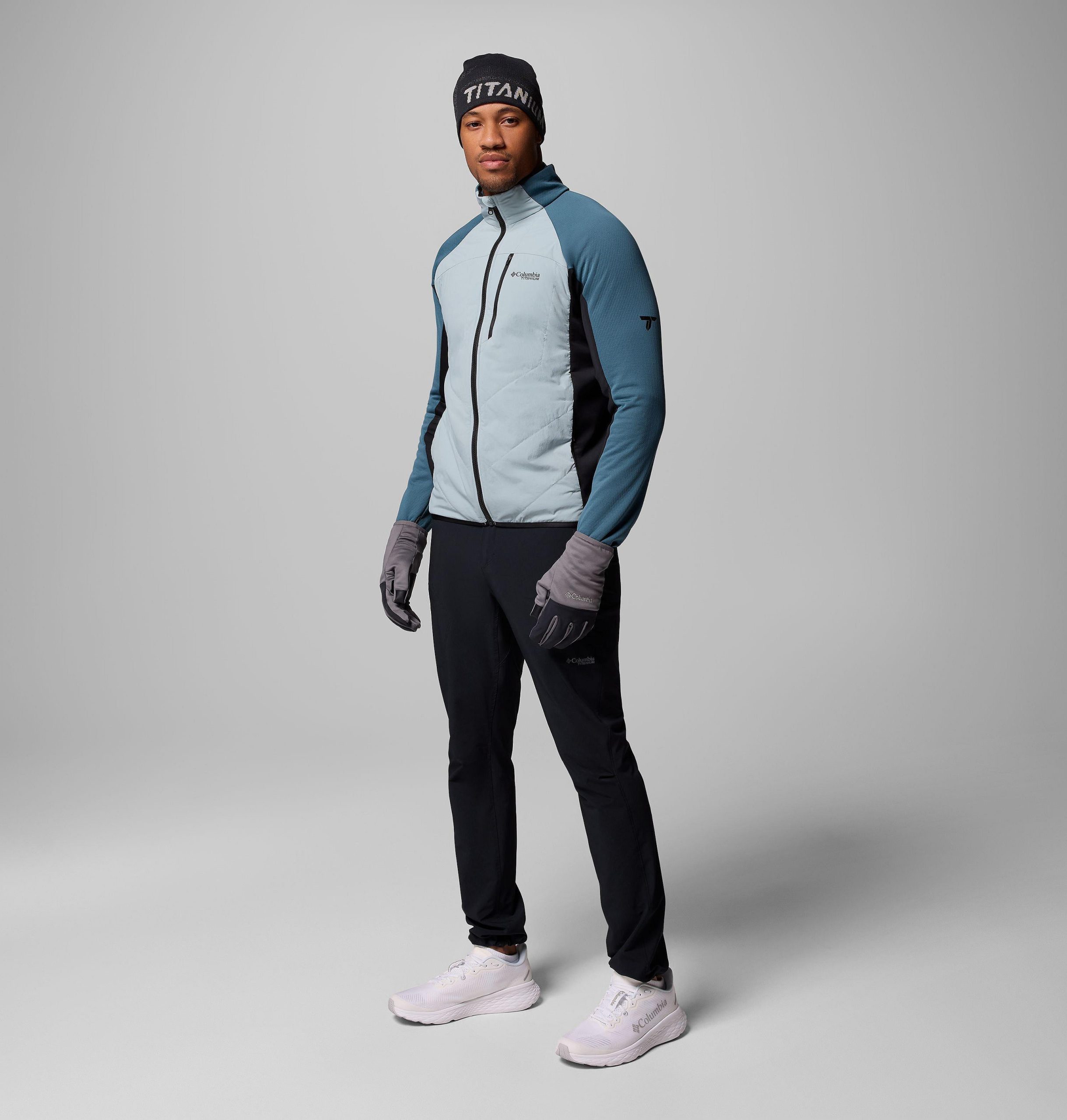 heren arctic crest hybrid full zip jacket
