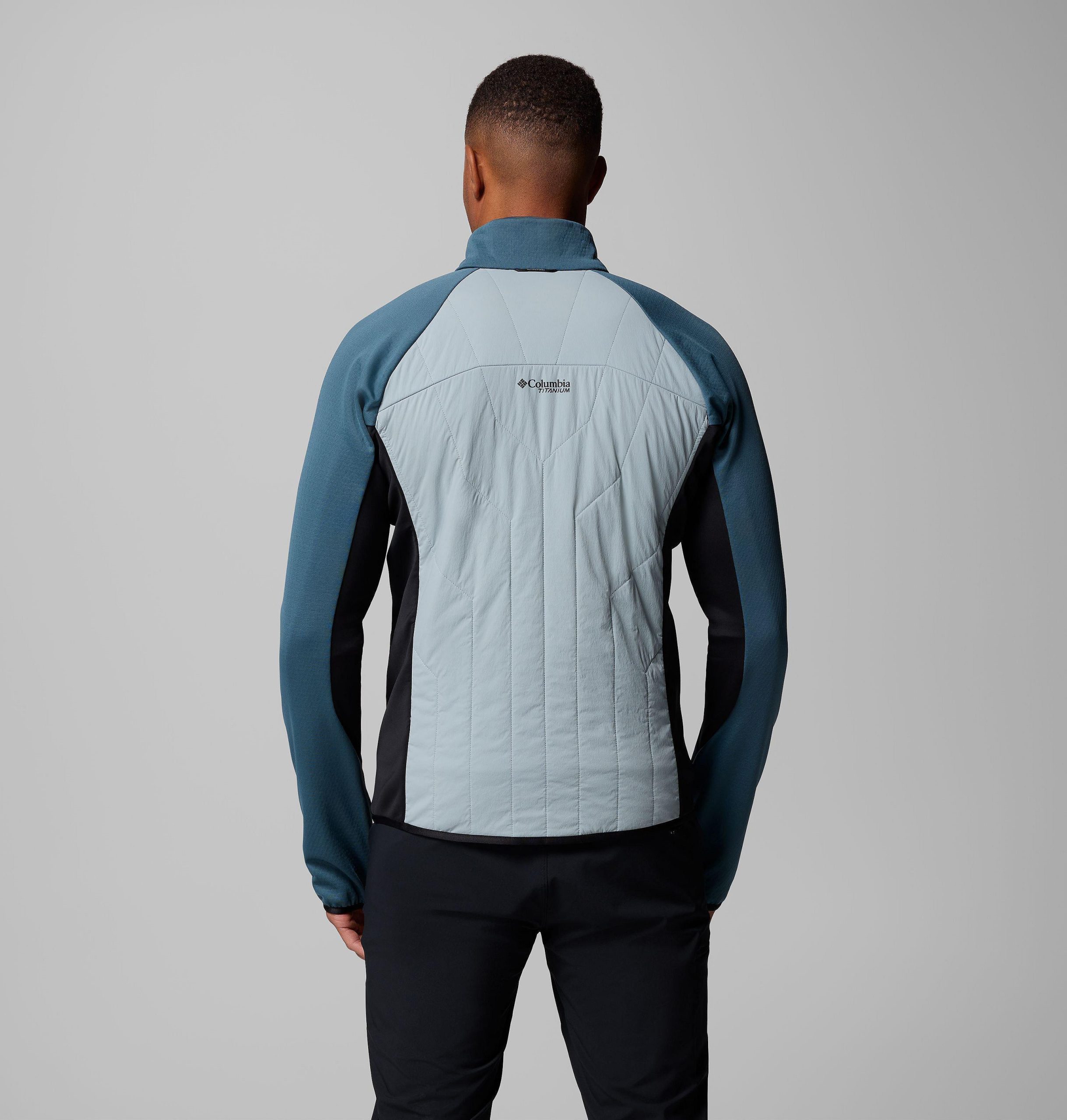 heren arctic crest hybrid full zip jacket