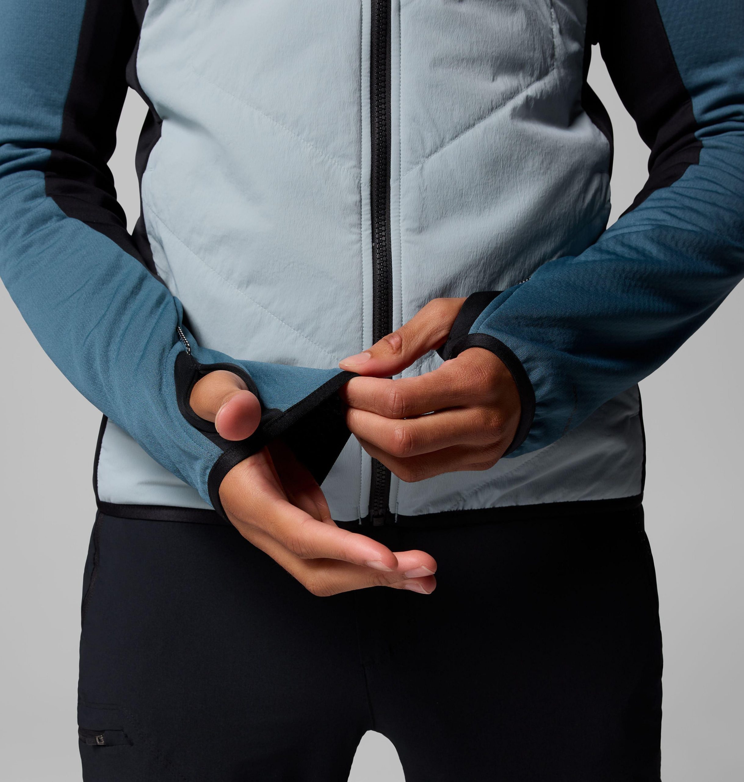 heren arctic crest hybrid full zip jacket