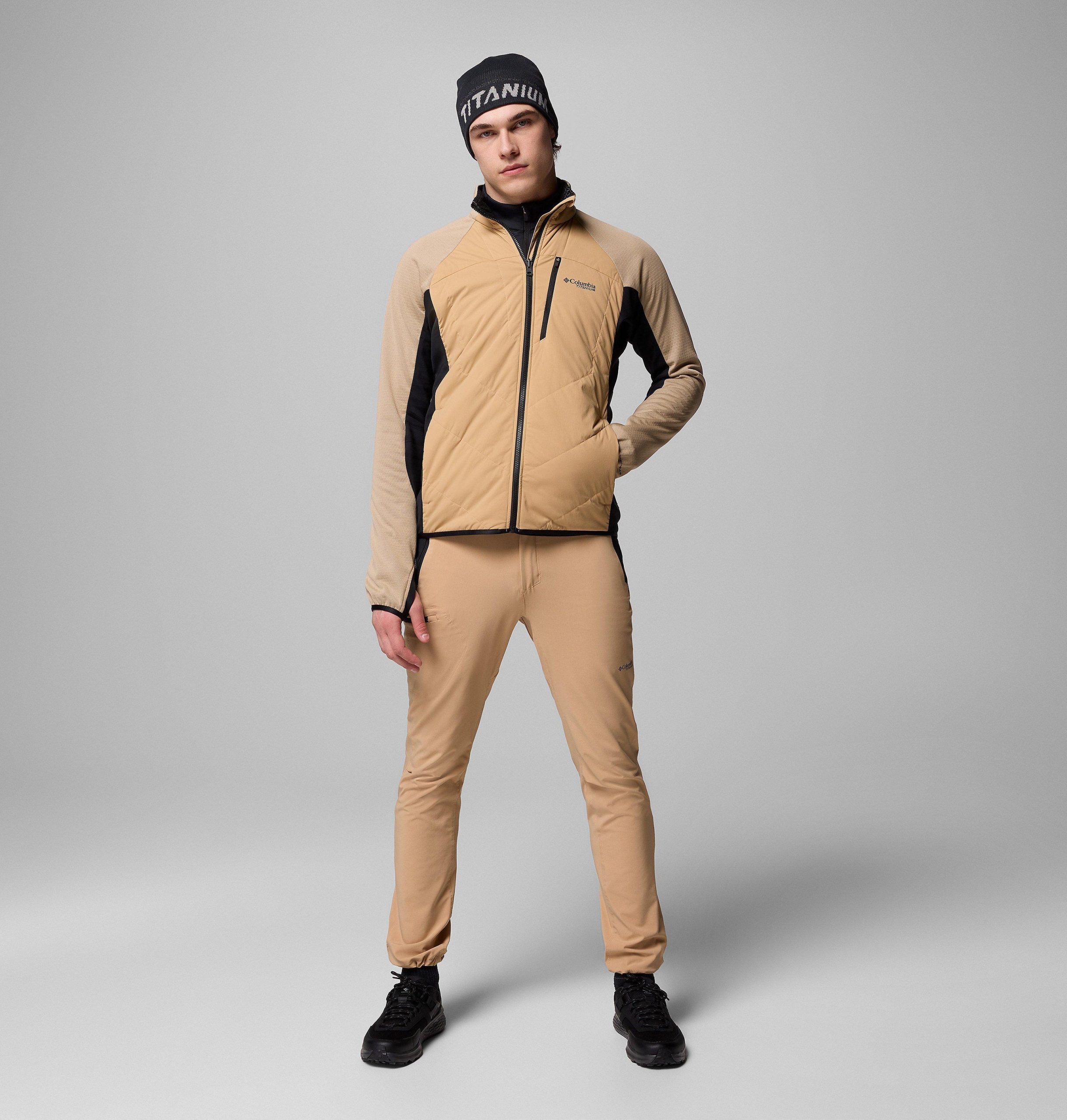 arctic crest hybrid jas met volledige ritssluiting voor heren - lang