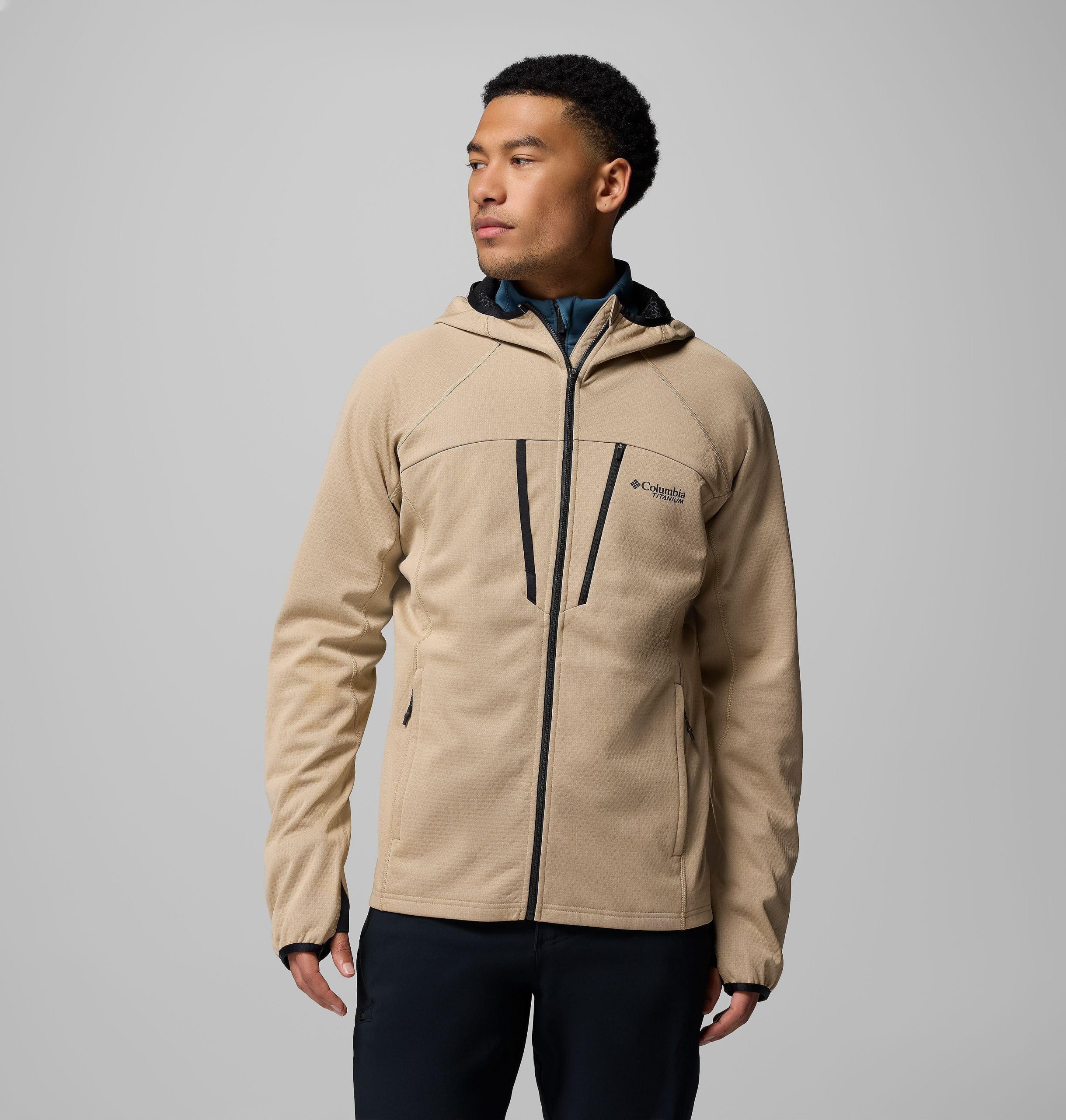 heren arctic crest bonded full zip jacket
