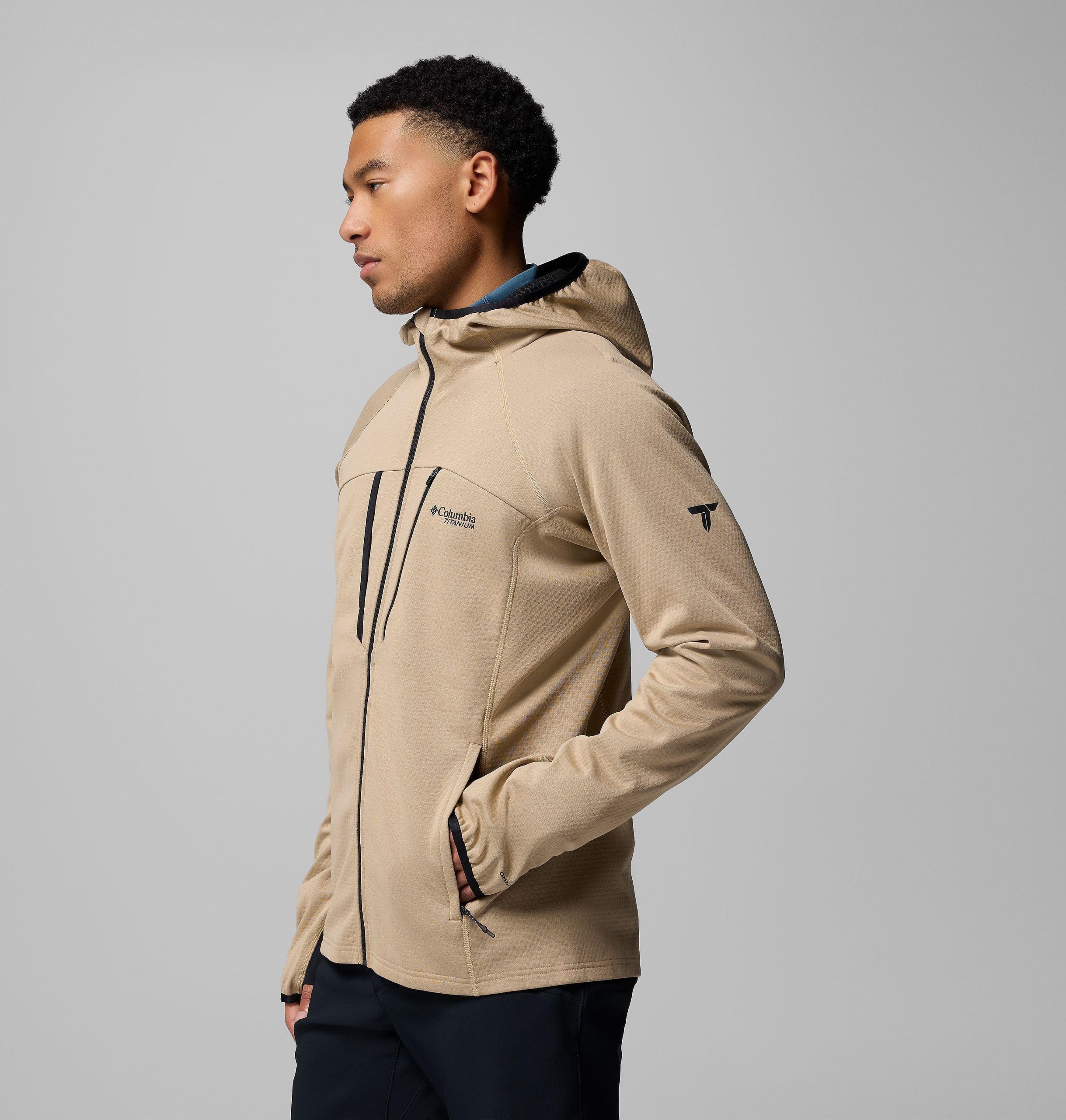 heren arctic crest bonded full zip jacket