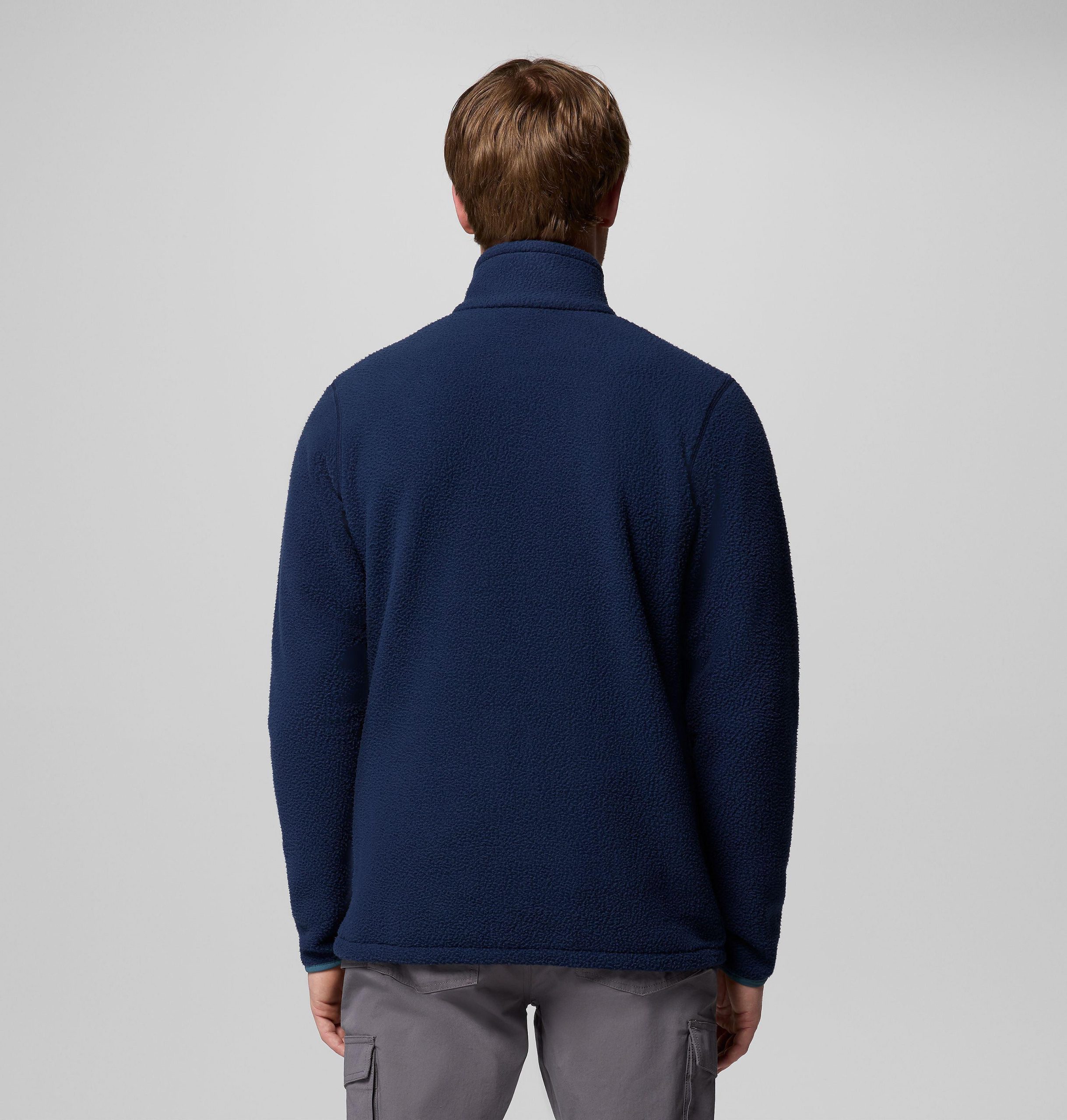 jasper ridge fleecevest met kiezelstructuur en volledige ritssluiting voor heren