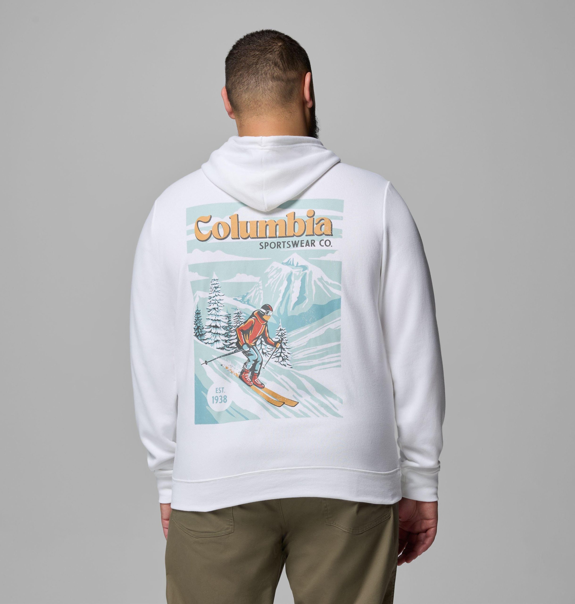 heren powder csc hoodie - groot