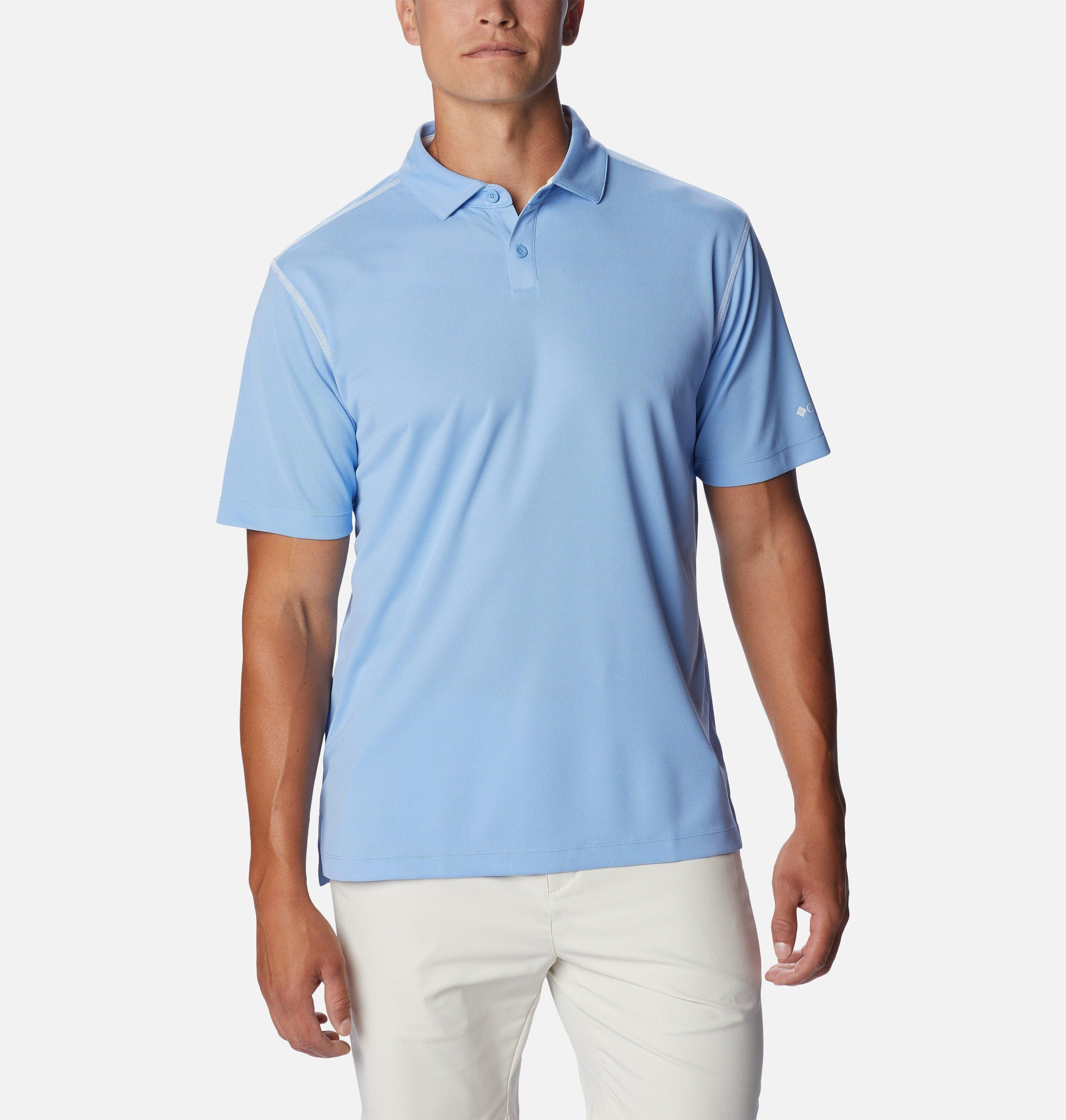 golfpolo voor mannen met hoge inzet
