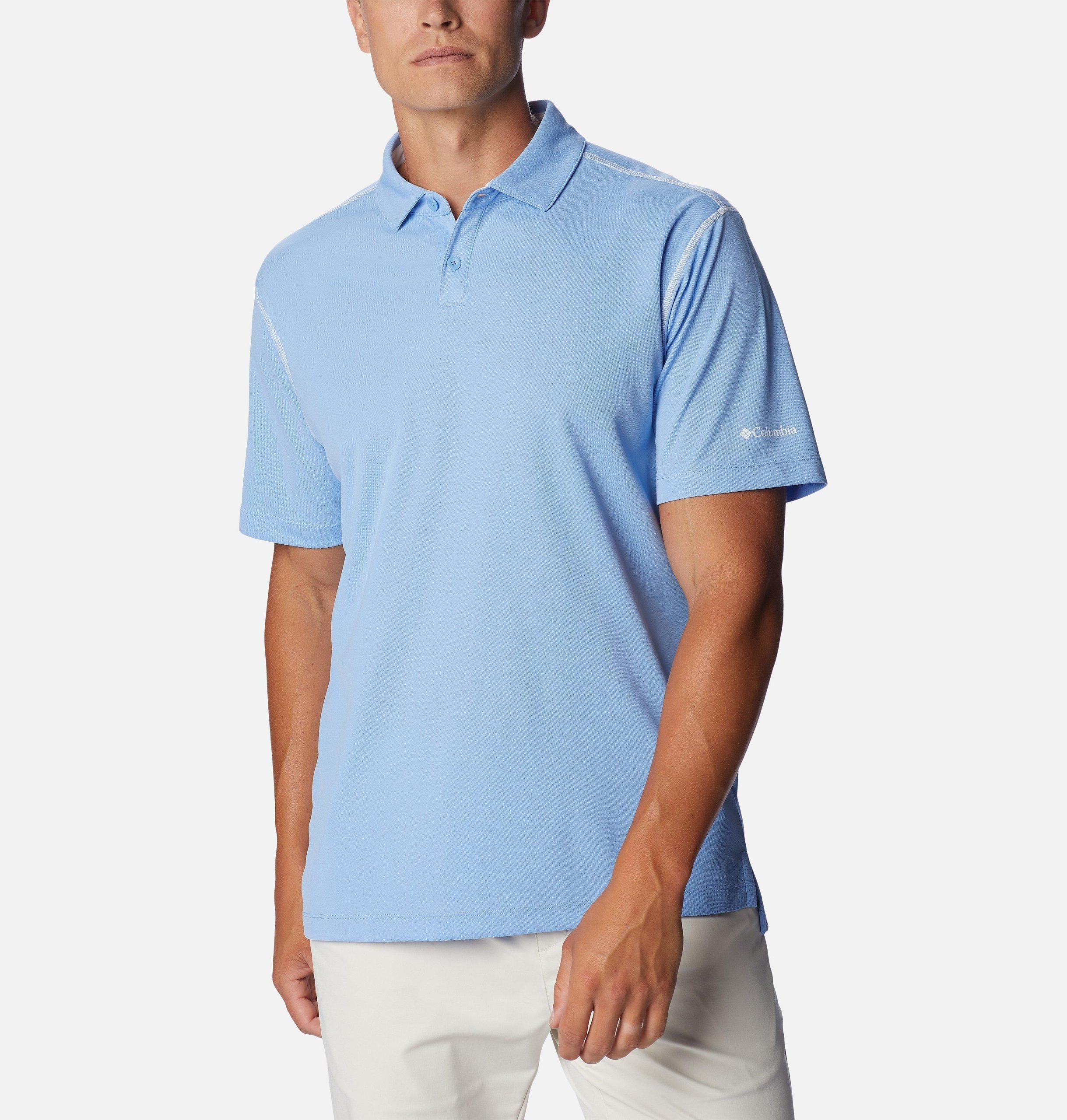 golfpolo voor mannen met hoge inzet