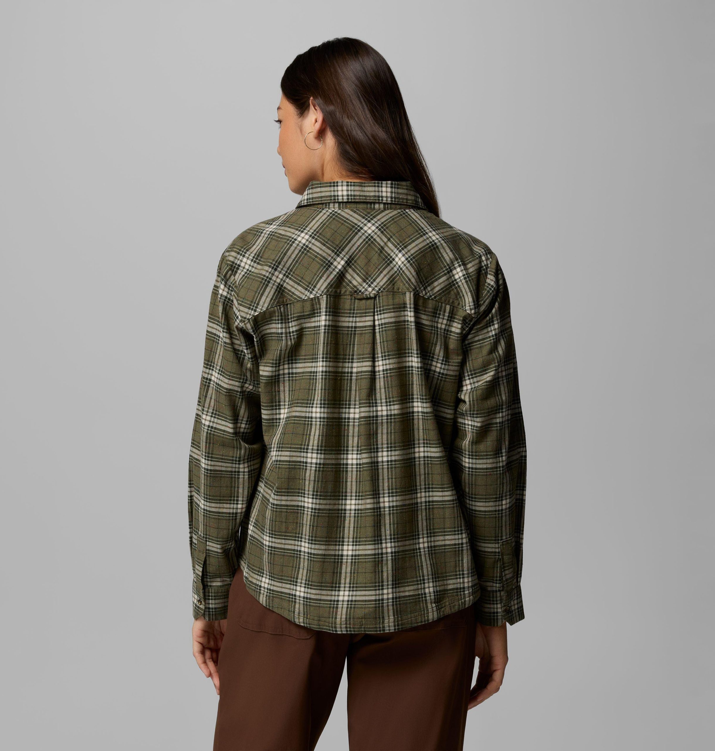 dames blue point creek geweven shirt met lange mouwen