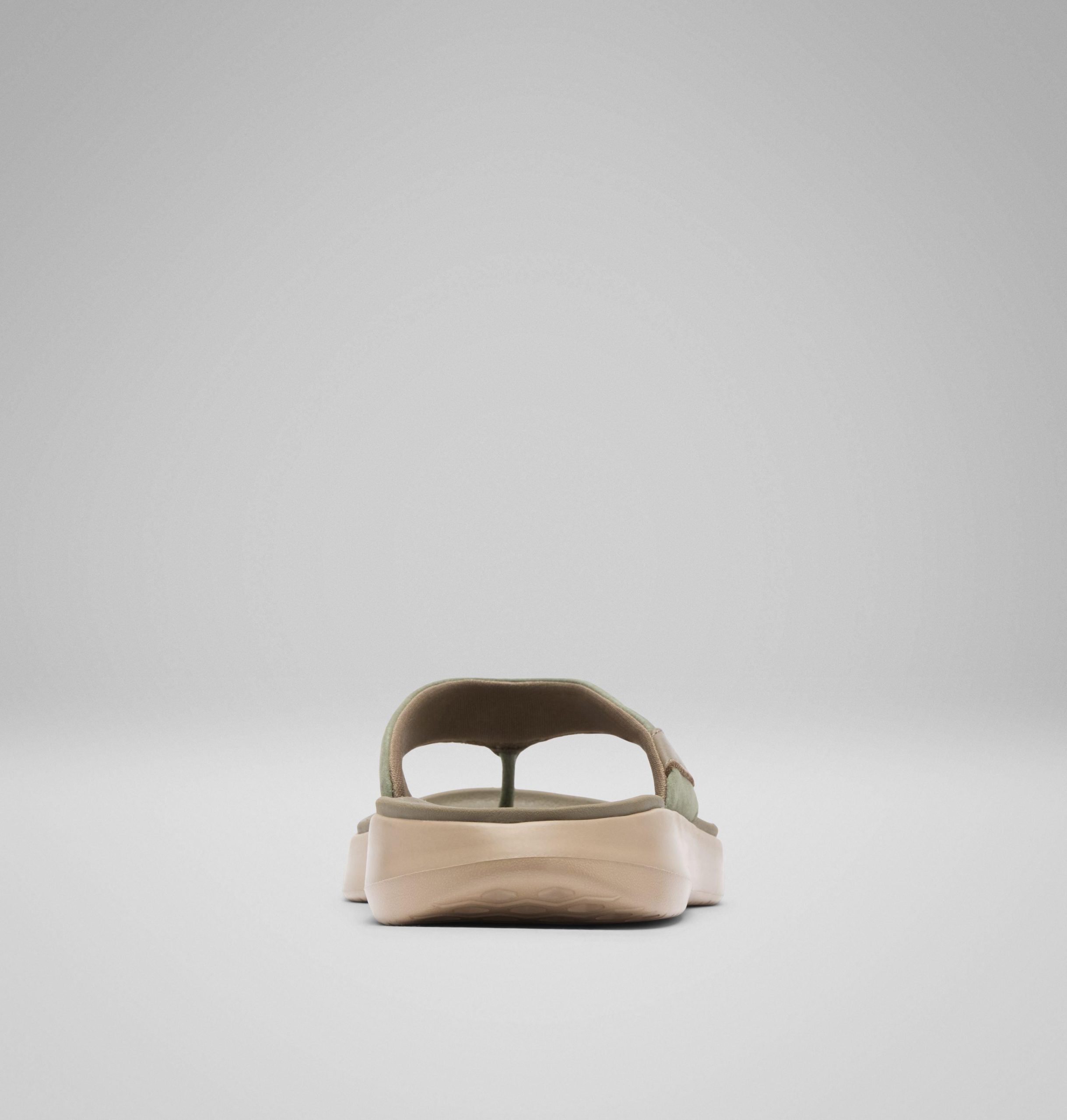 heren boatside leren teenslippers