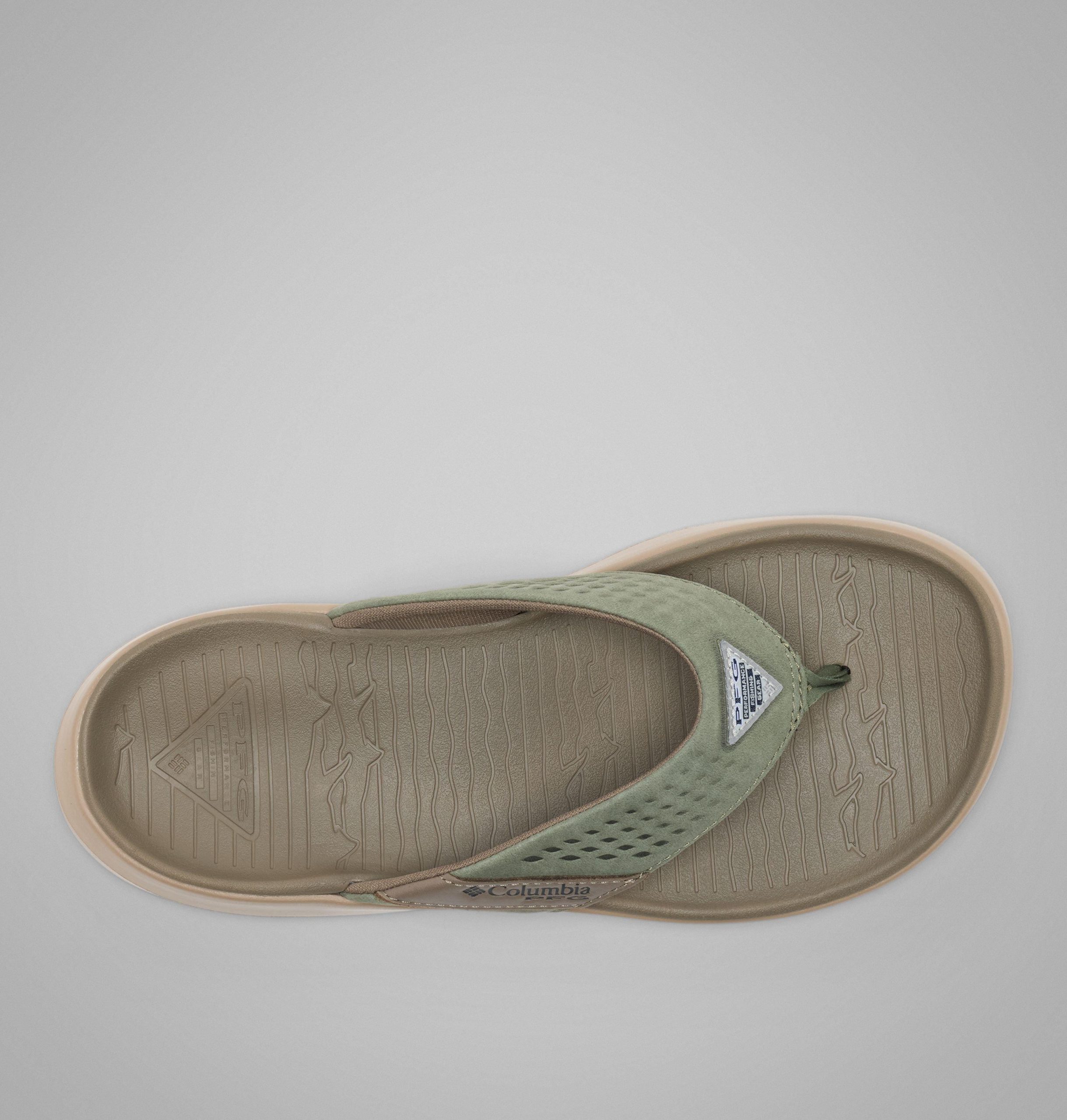 heren boatside leren teenslippers
