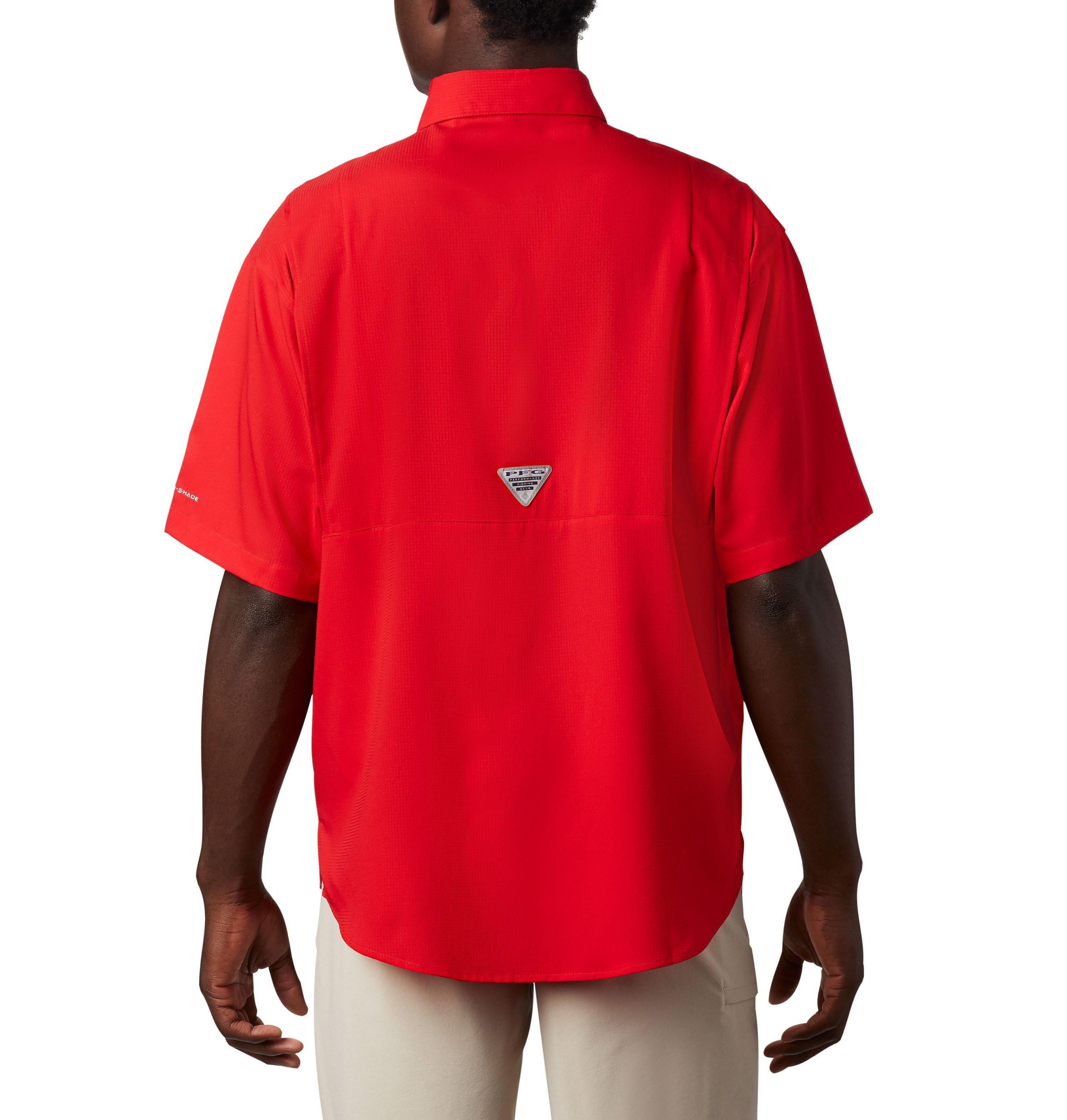 heren pfg tamiami shirt met korte mouwen - lang - georgia