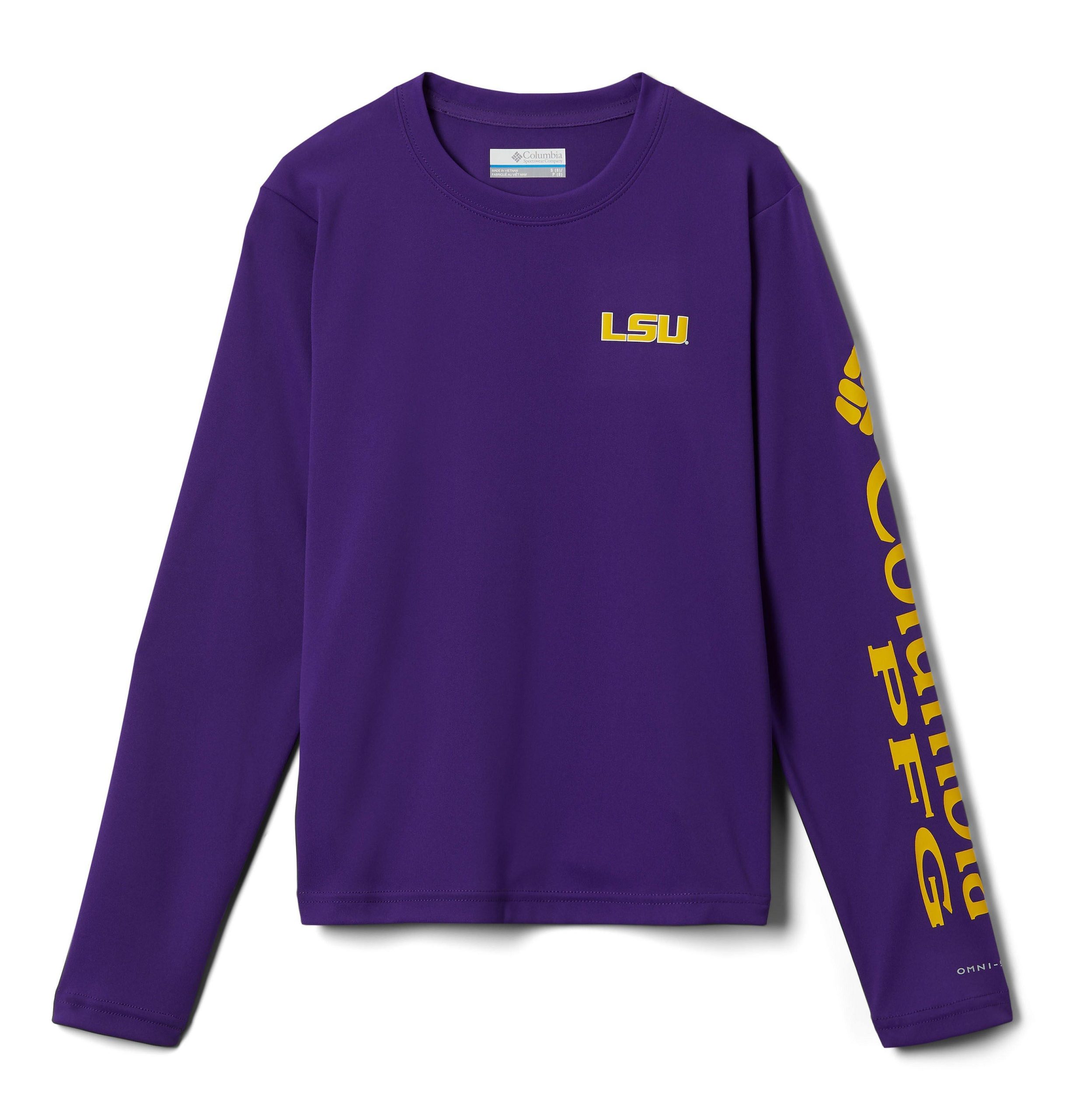 kindershirt met lange mouwen en pfg terminal tackle-logo - lsu