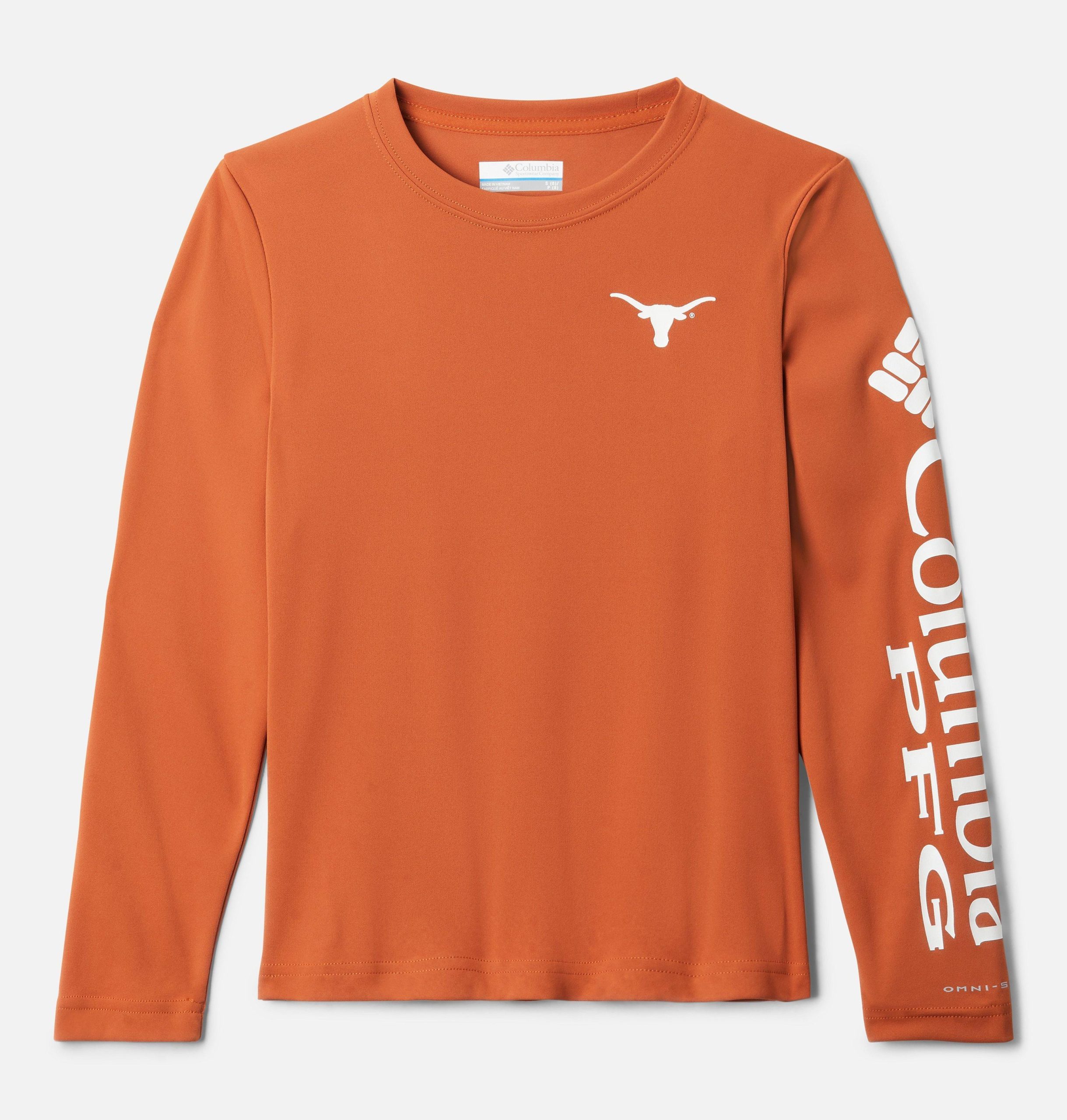 kindershirt met lange mouwen en pfg-terminal tackle-design - texas