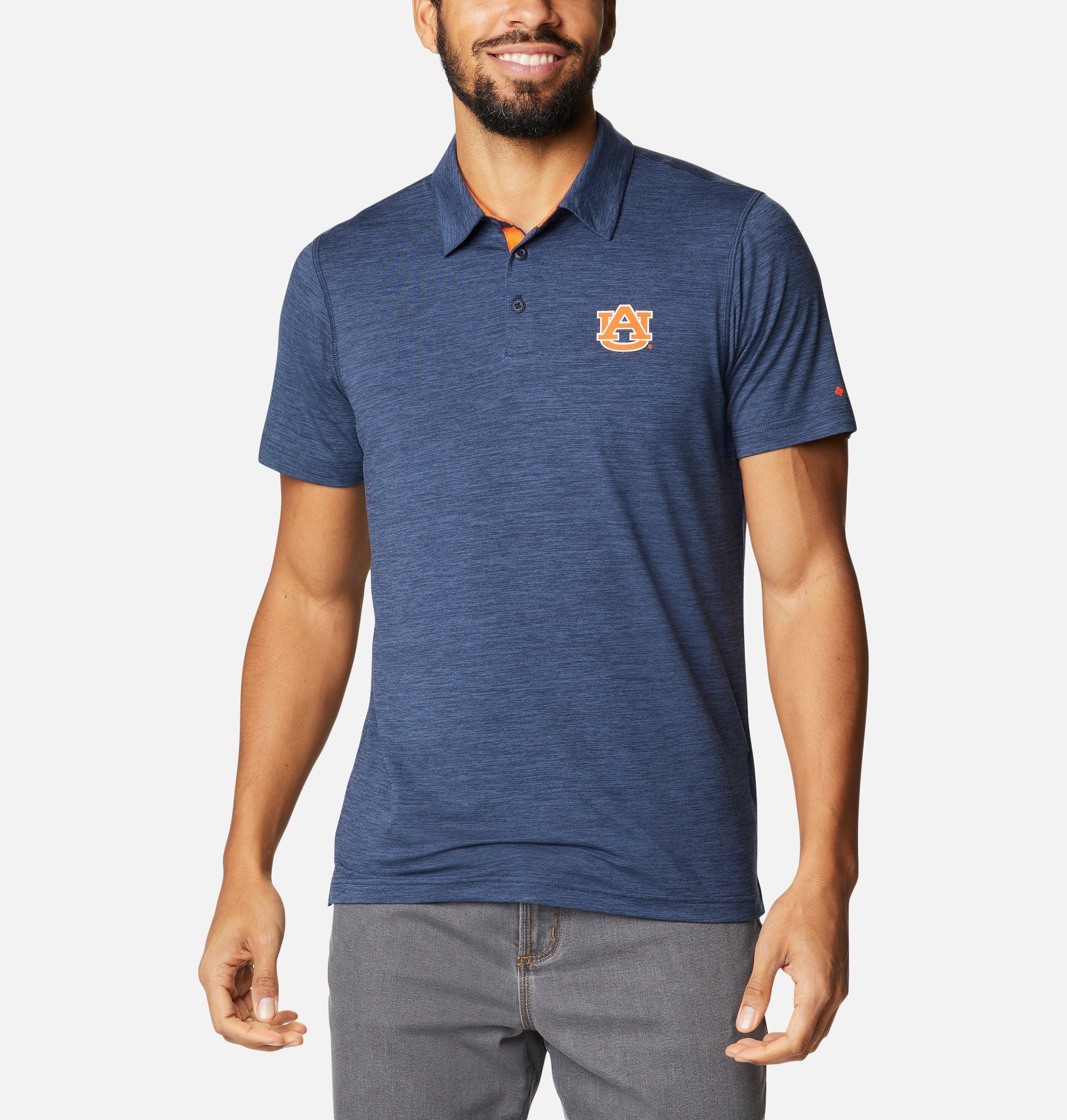heren collegiate tech trail polo - auburn