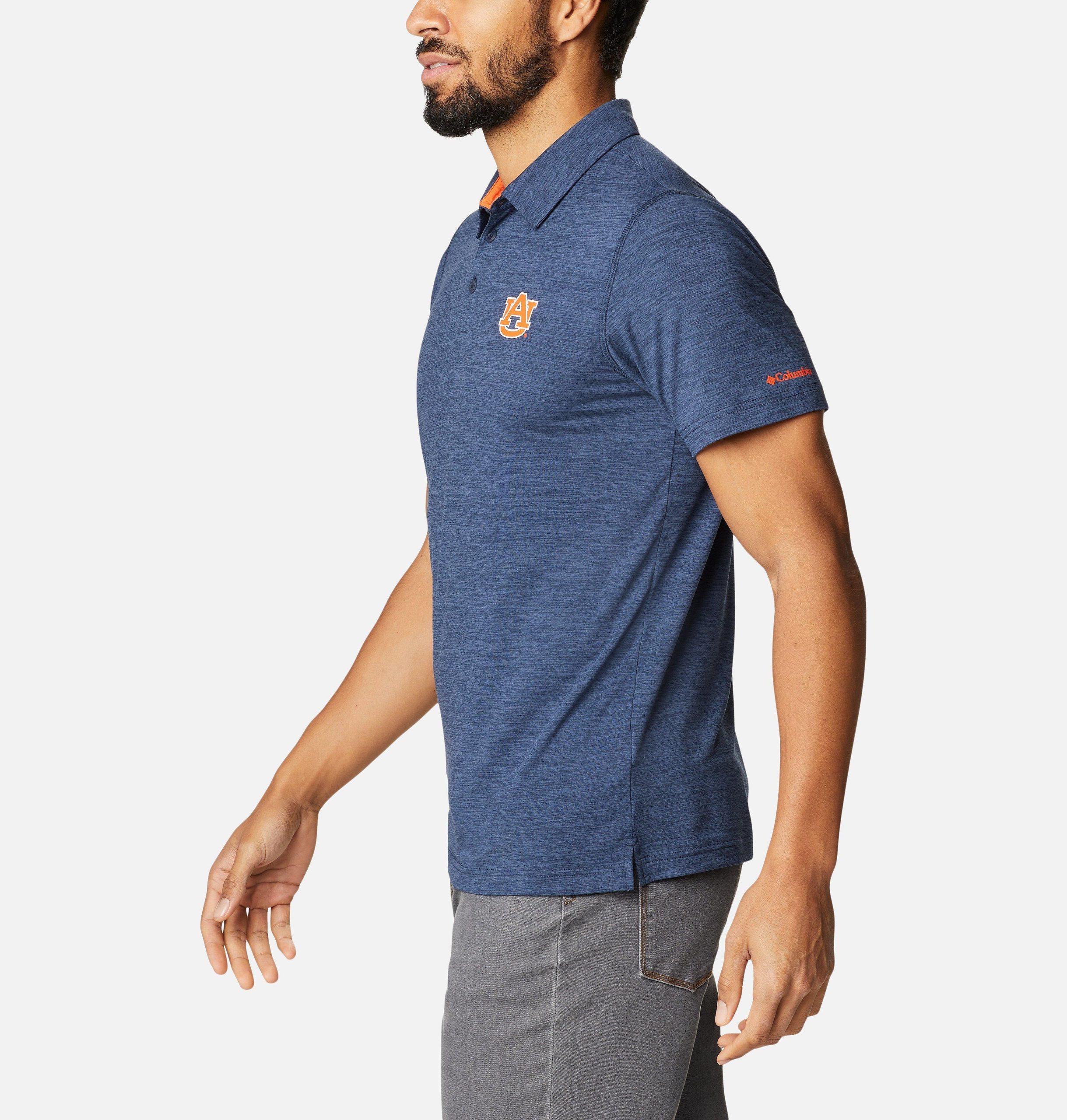 heren collegiate tech trail polo - auburn