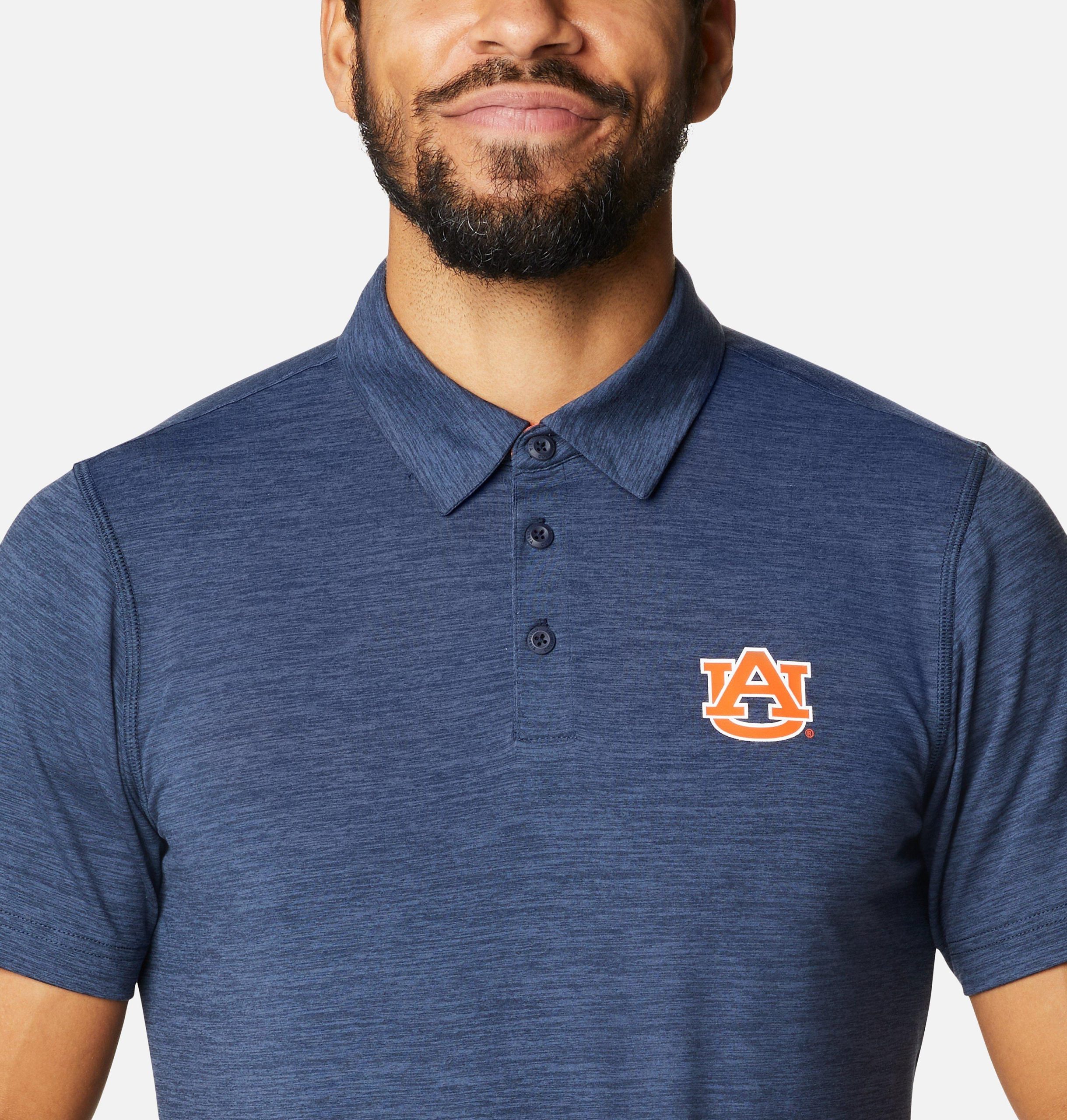 heren collegiate tech trail polo - auburn