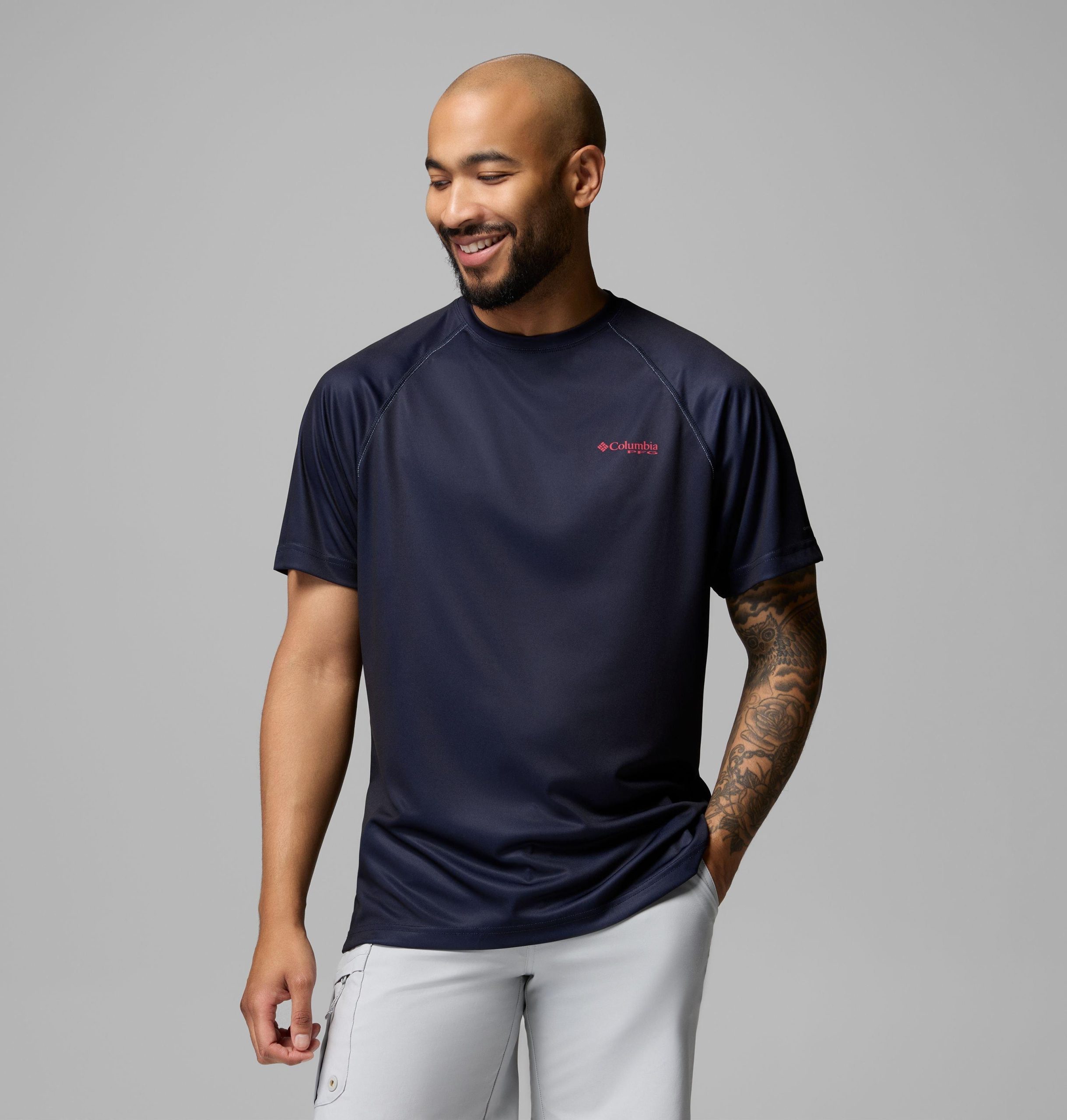 heren pfg deep waves graphic shirt met korte mouwen