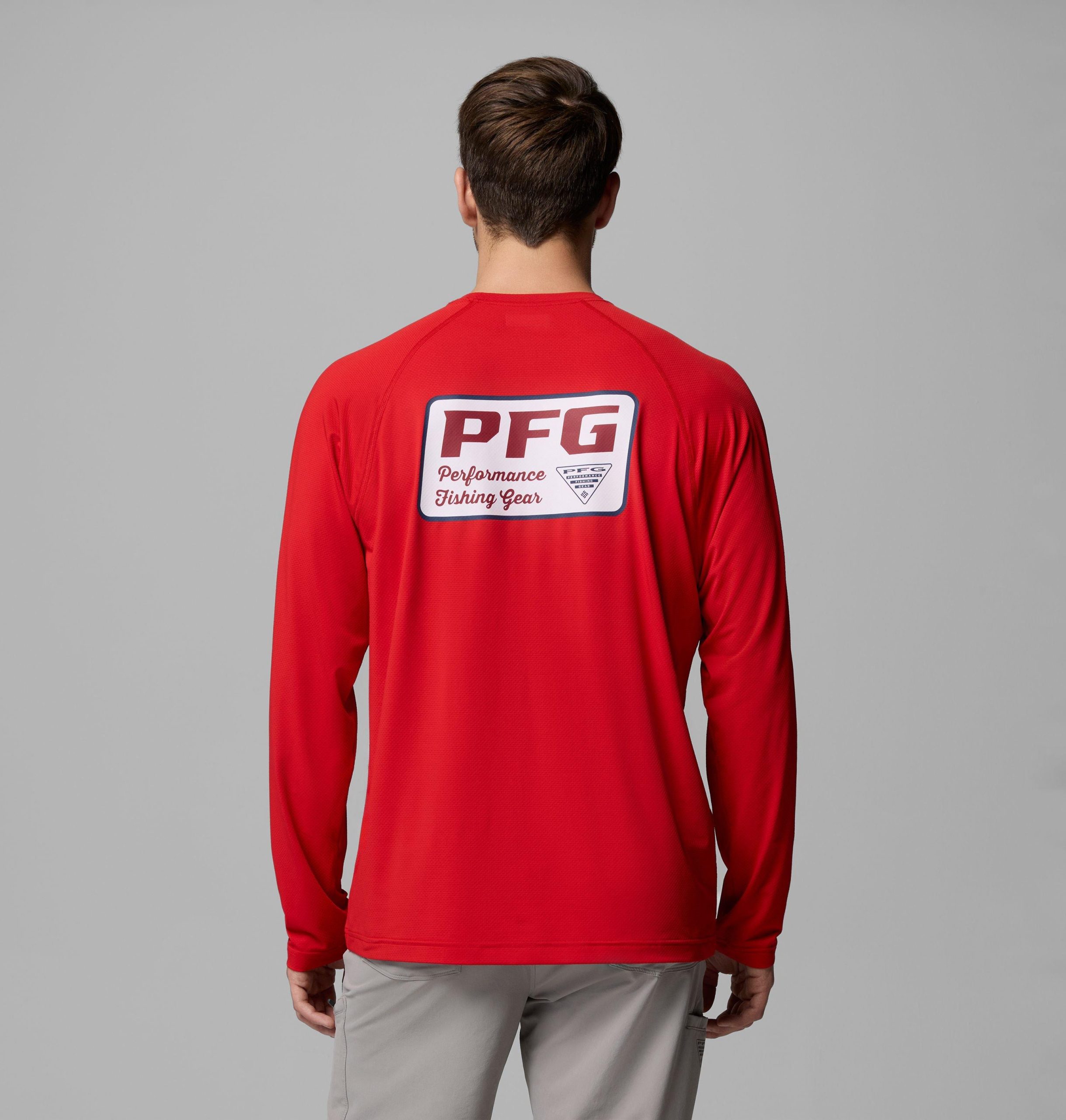 heren pfg solar stream ii graphic t-shirt met lange mouwen