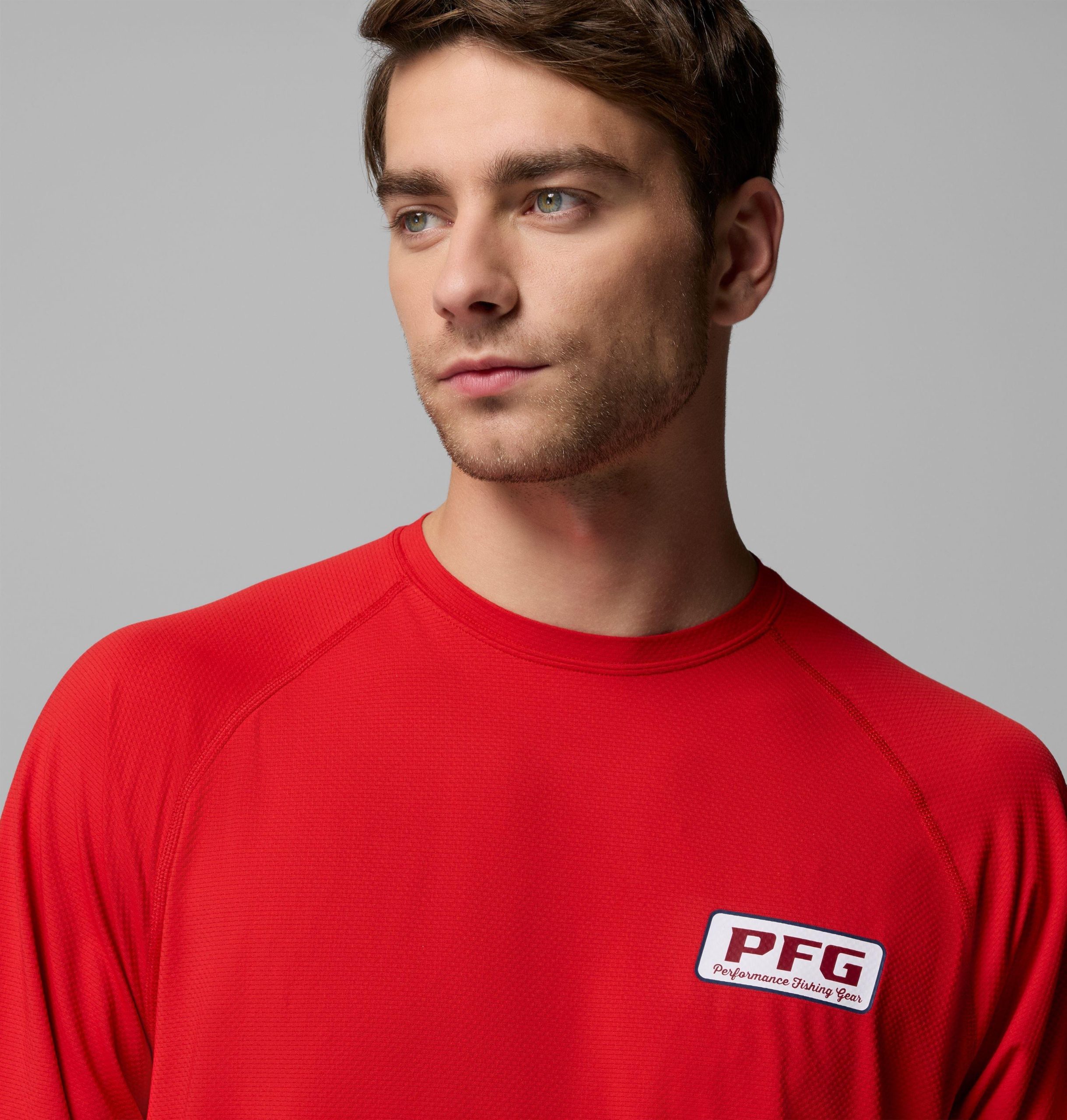 heren pfg solar stream ii graphic t-shirt met lange mouwen