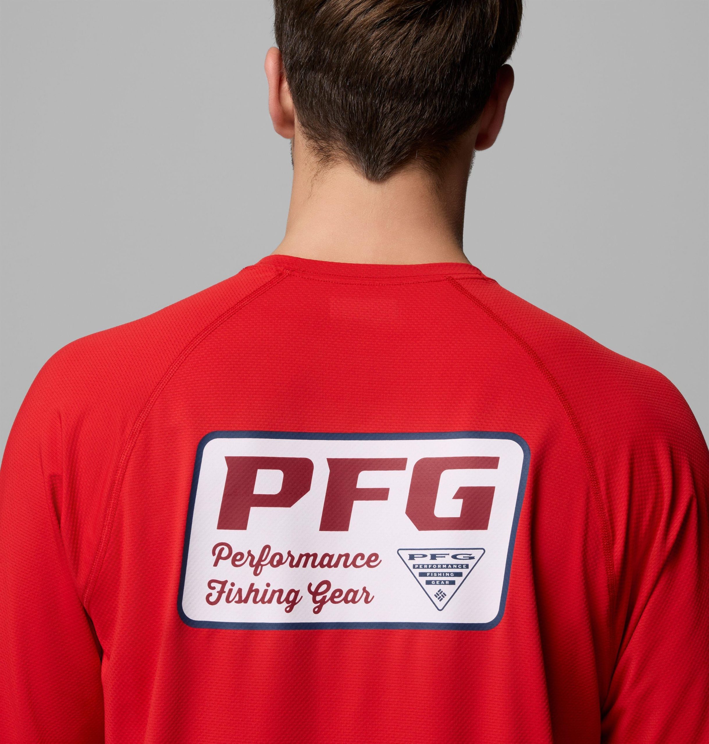 heren pfg solar stream ii graphic t-shirt met lange mouwen