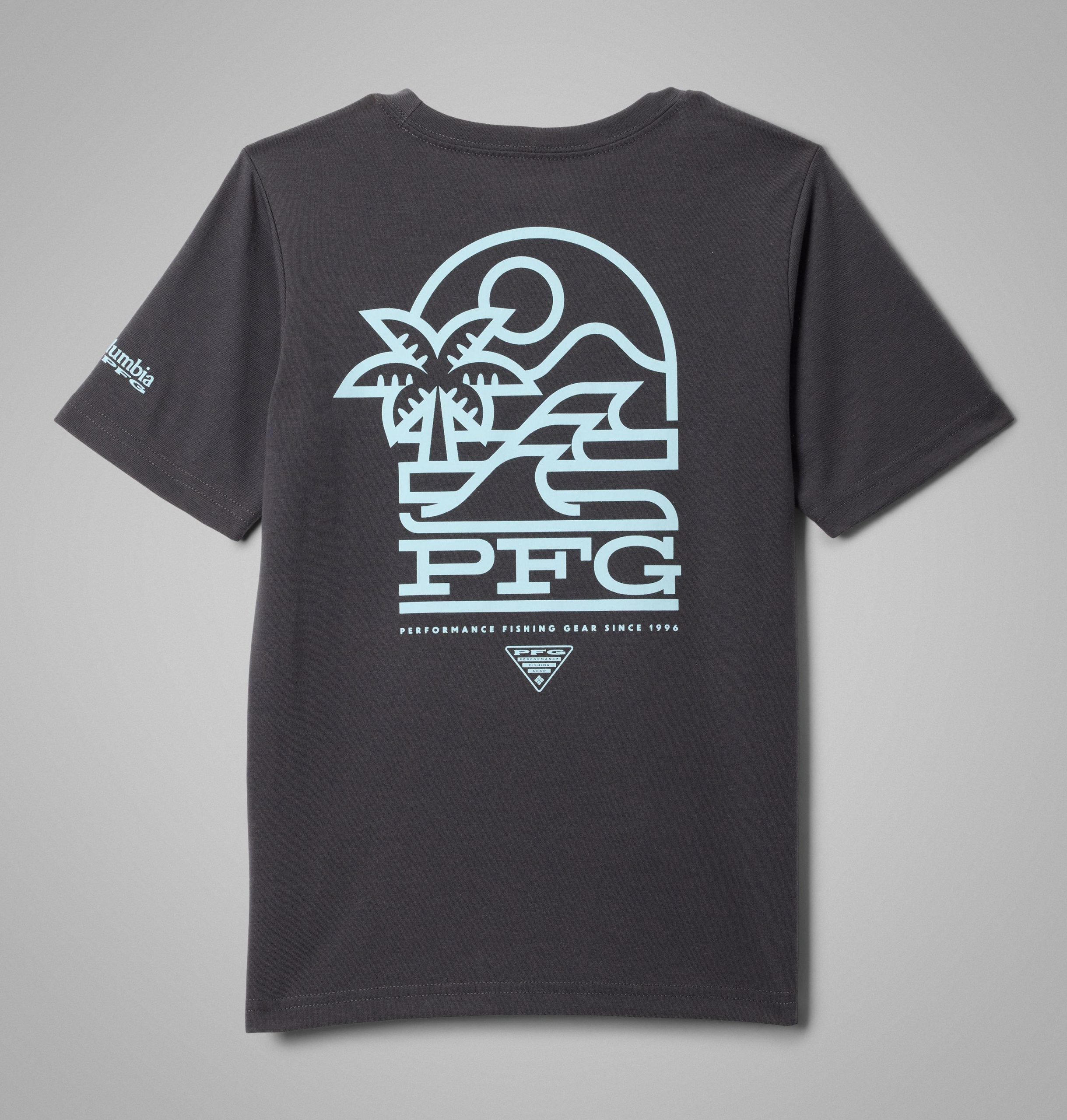 pfg palm waves t-shirt met korte mouwen voor jongens