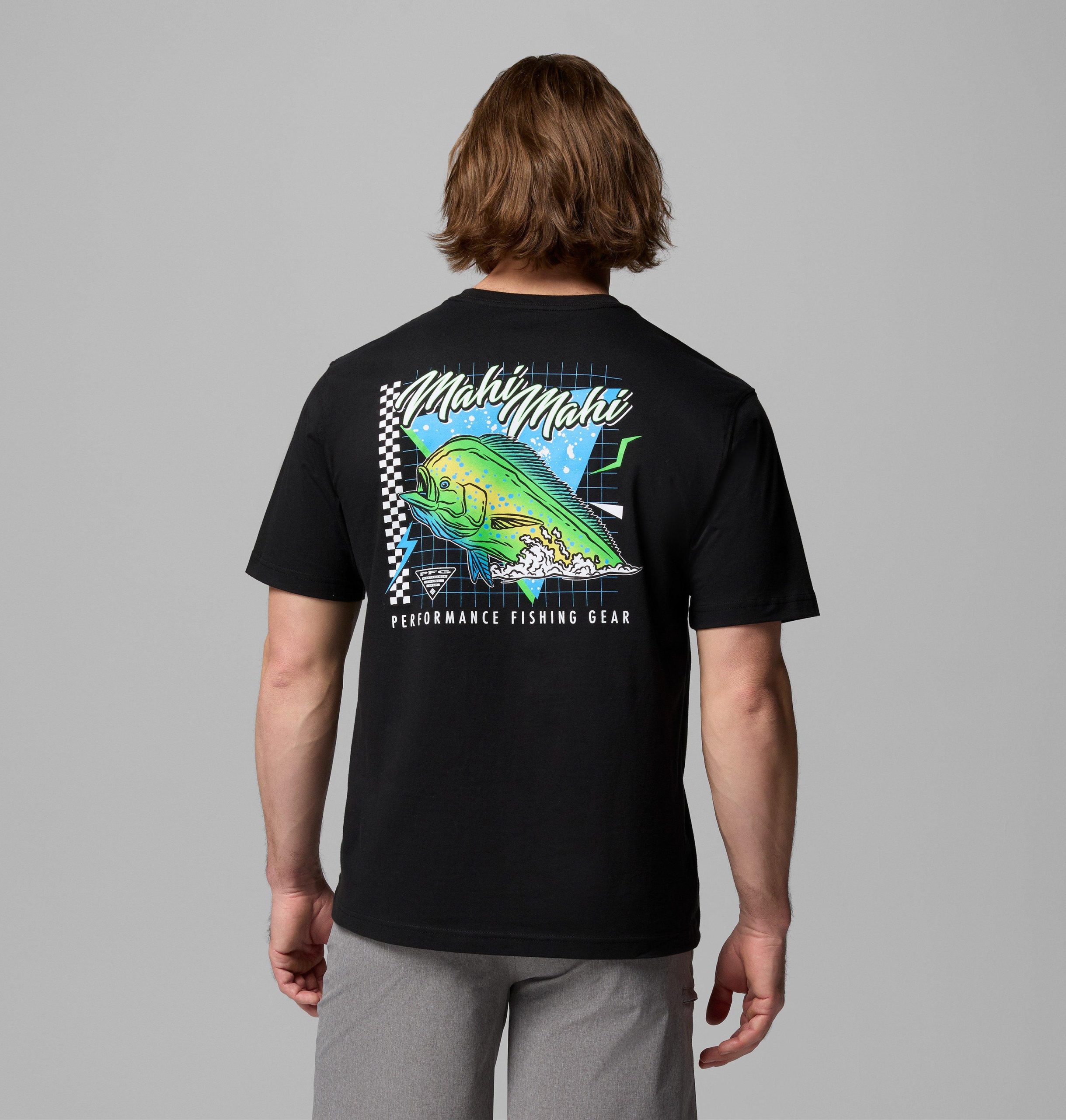 heren neon mahi mahi pfg t-shirt