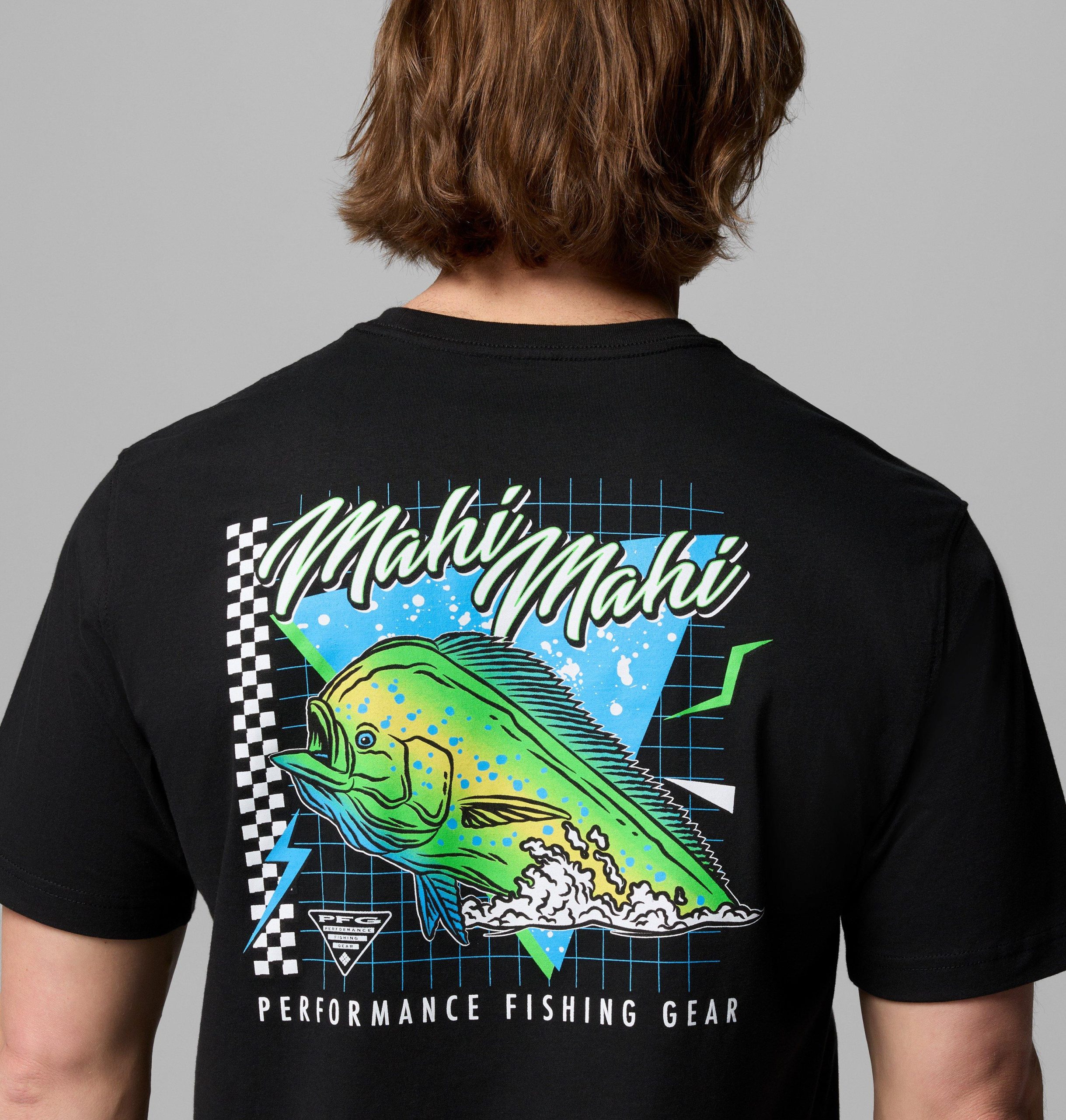 heren neon mahi mahi pfg t-shirt