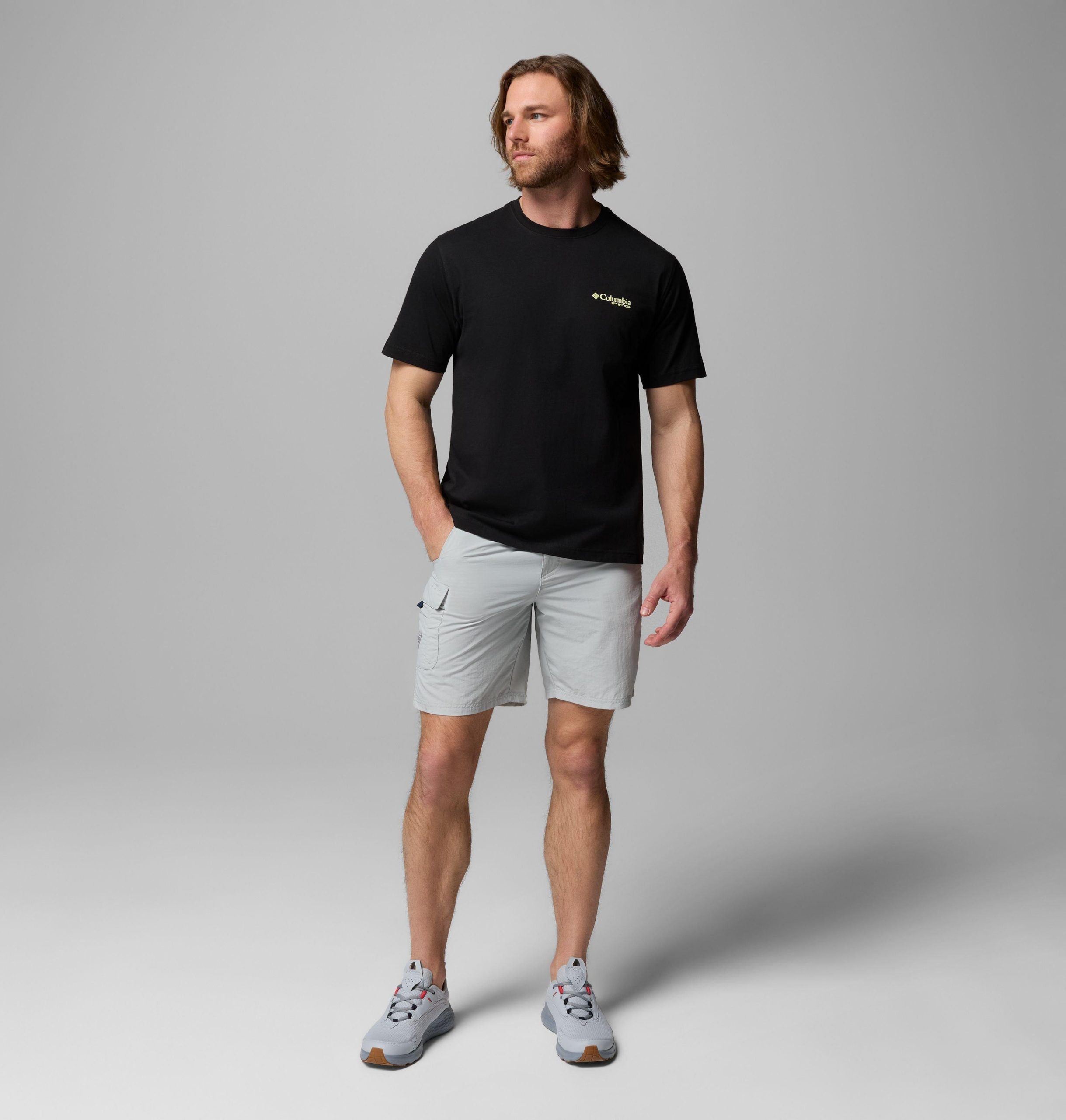 heren jawsdrop shark pfg t-shirt