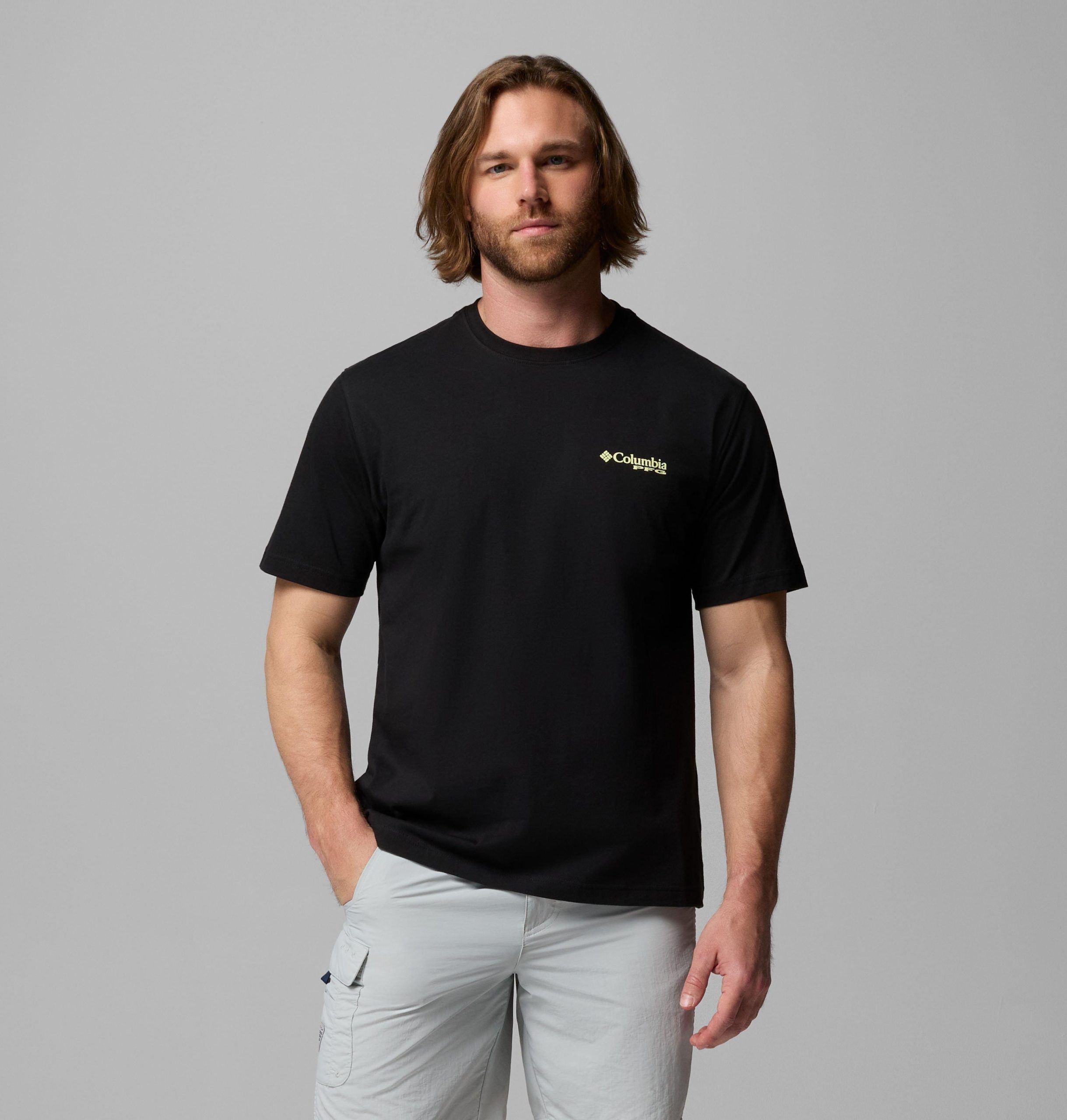 heren jawsdrop shark pfg t-shirt