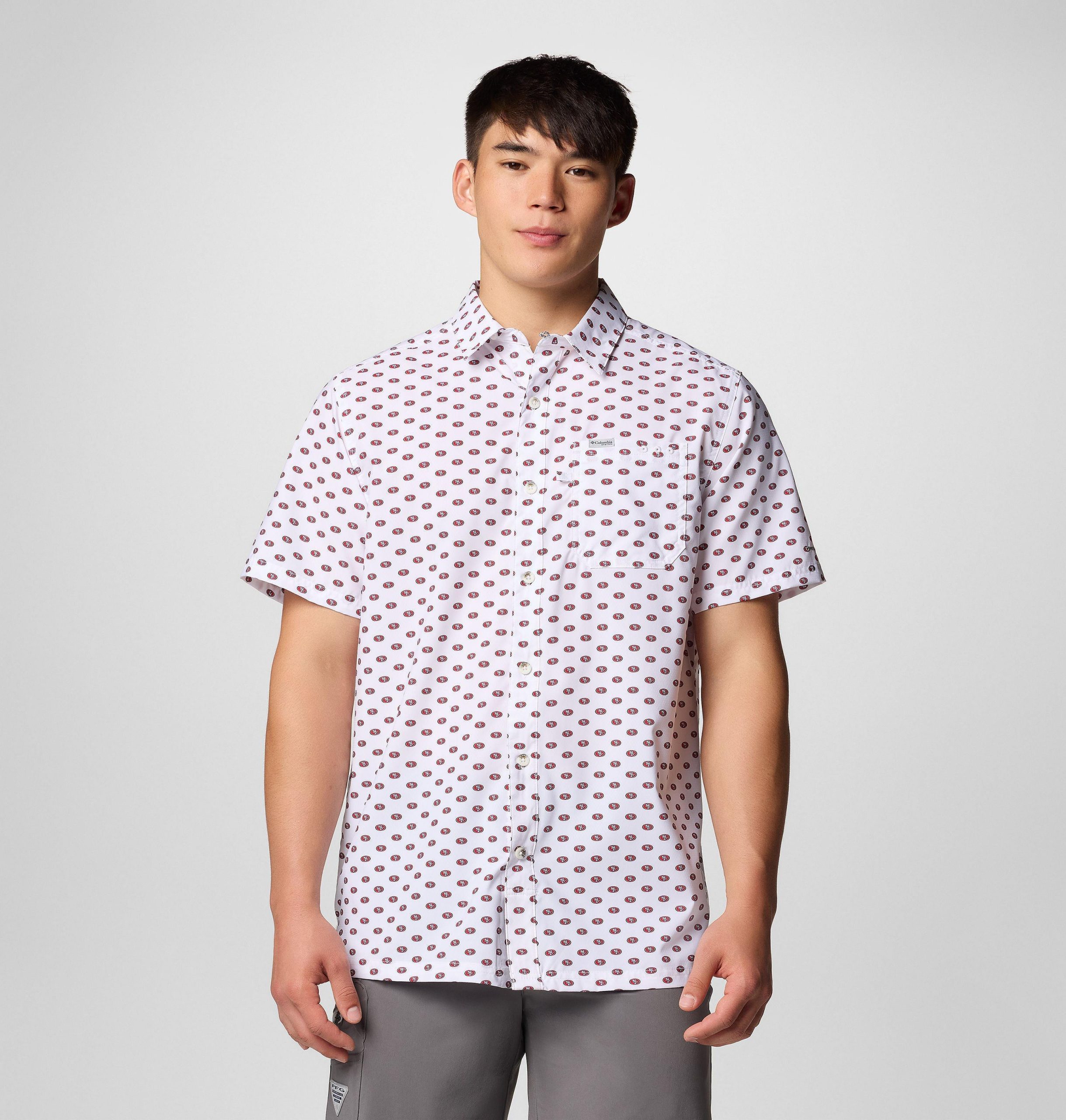 heren pfg super slack tide shirt met korte mouwen - san francisco 49ers