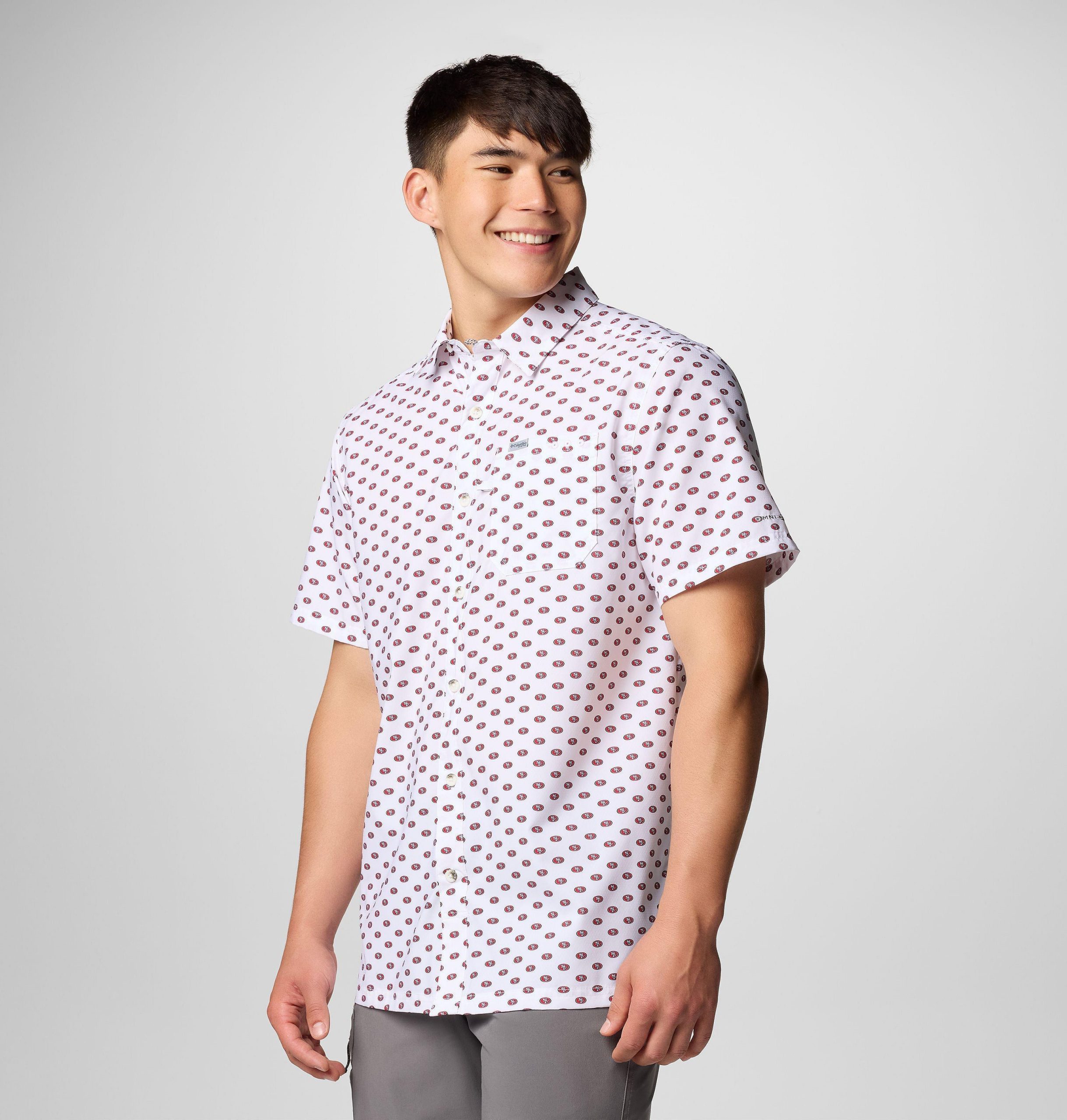 heren pfg super slack tide shirt met korte mouwen - san francisco 49ers