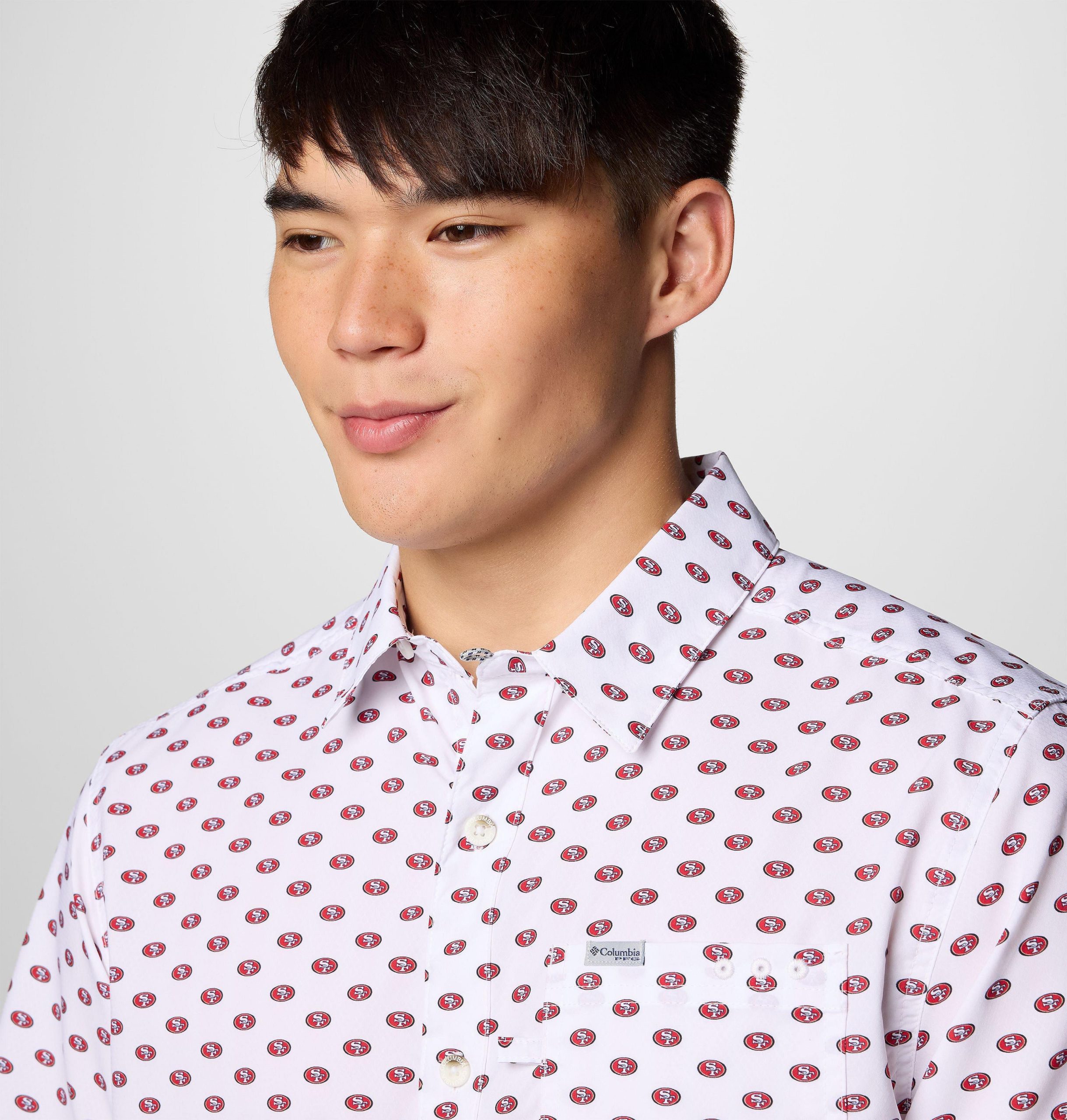 heren pfg super slack tide shirt met korte mouwen - san francisco 49ers