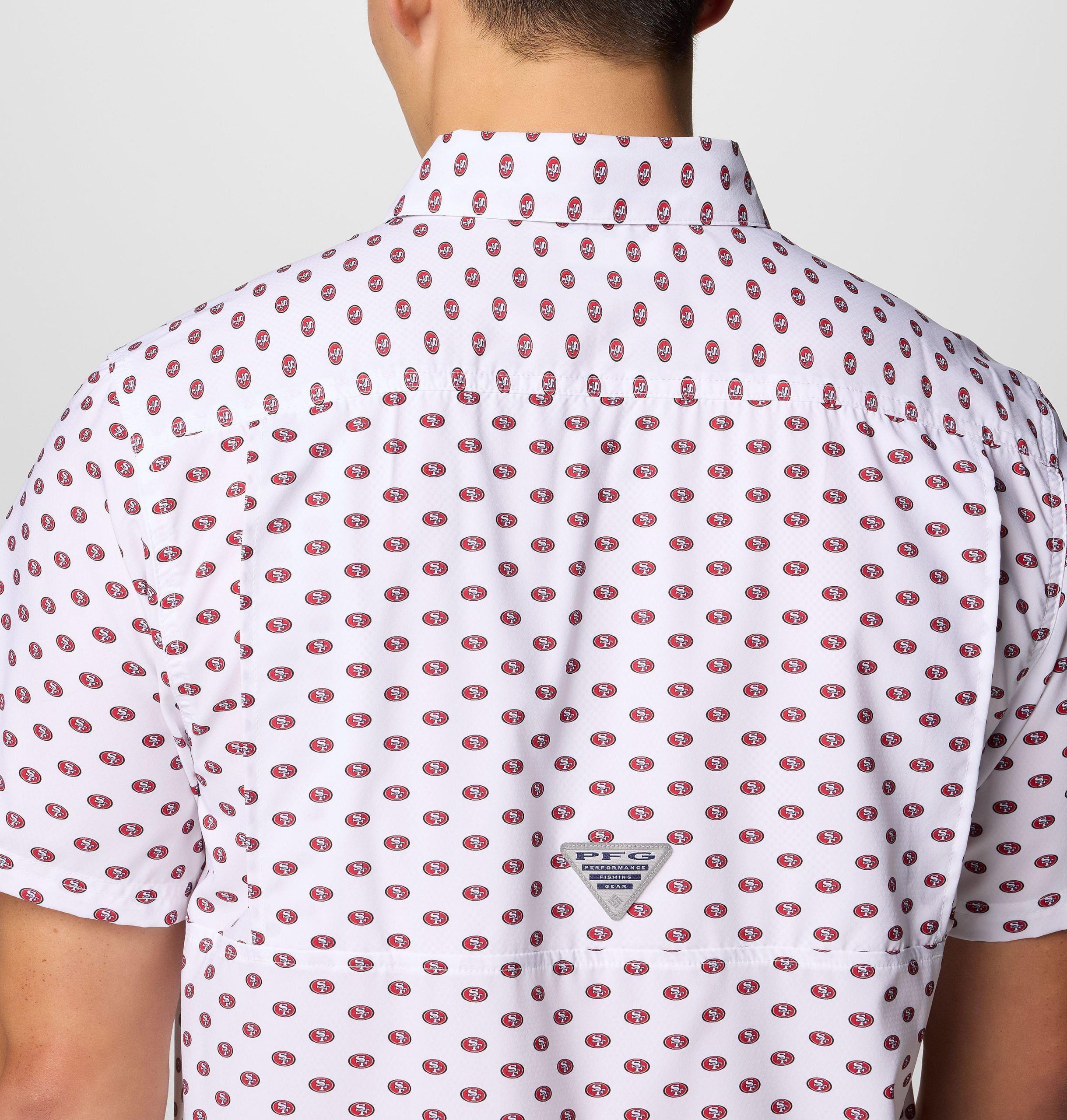 heren pfg super slack tide shirt met korte mouwen - san francisco 49ers