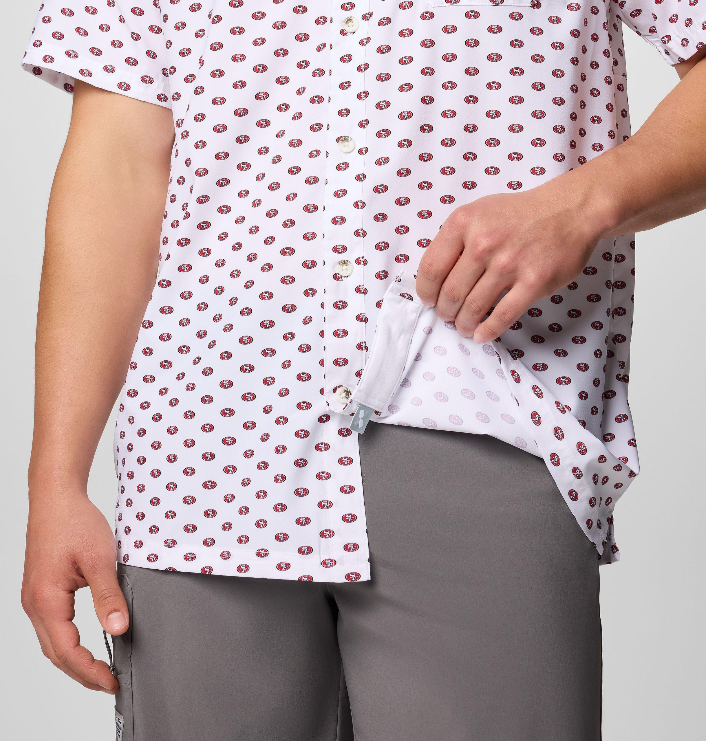 heren pfg super slack tide shirt met korte mouwen - san francisco 49ers