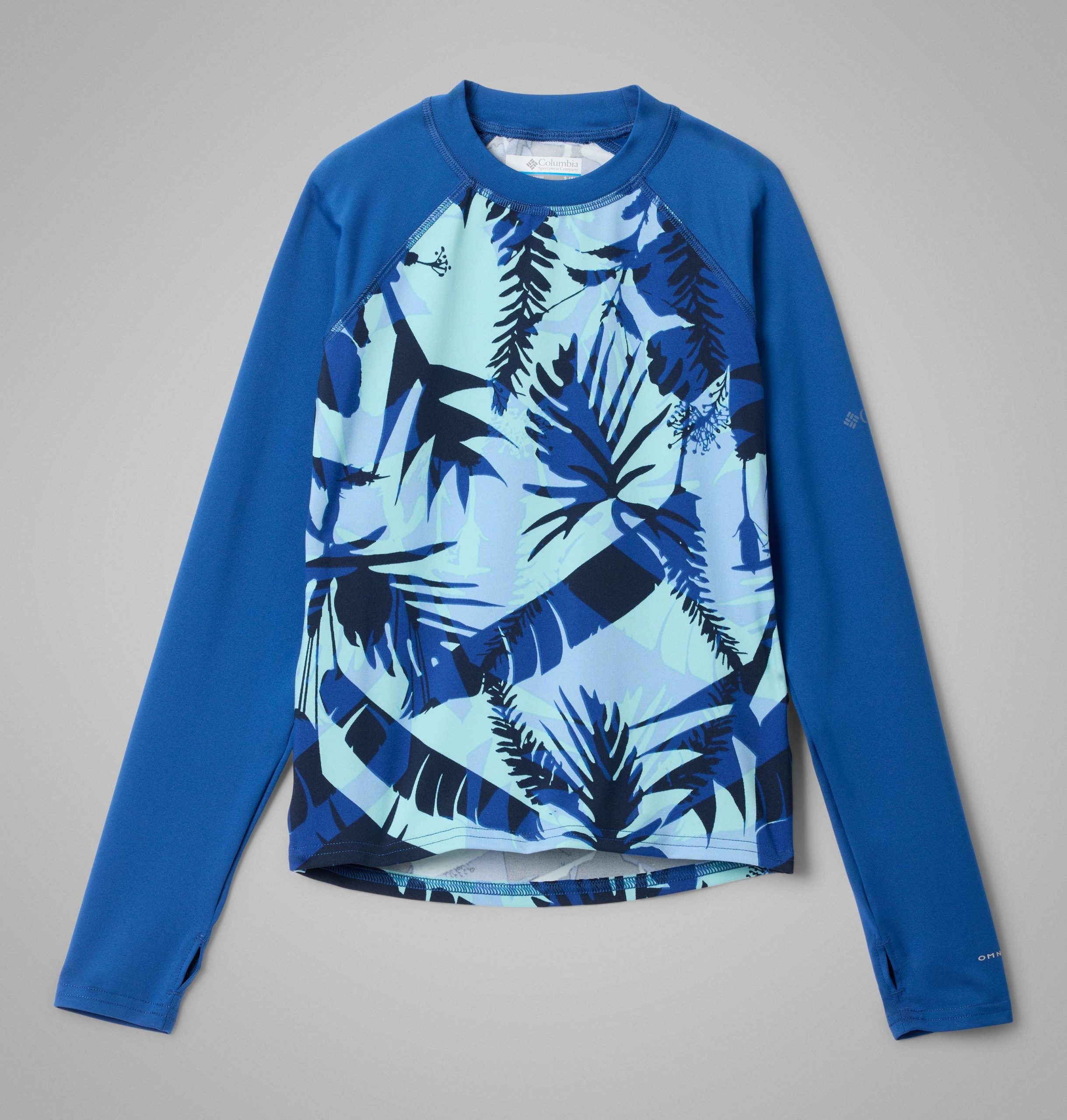kindershirt met lange mouwen en print van sandy shores ter bescherming tegen de zon.